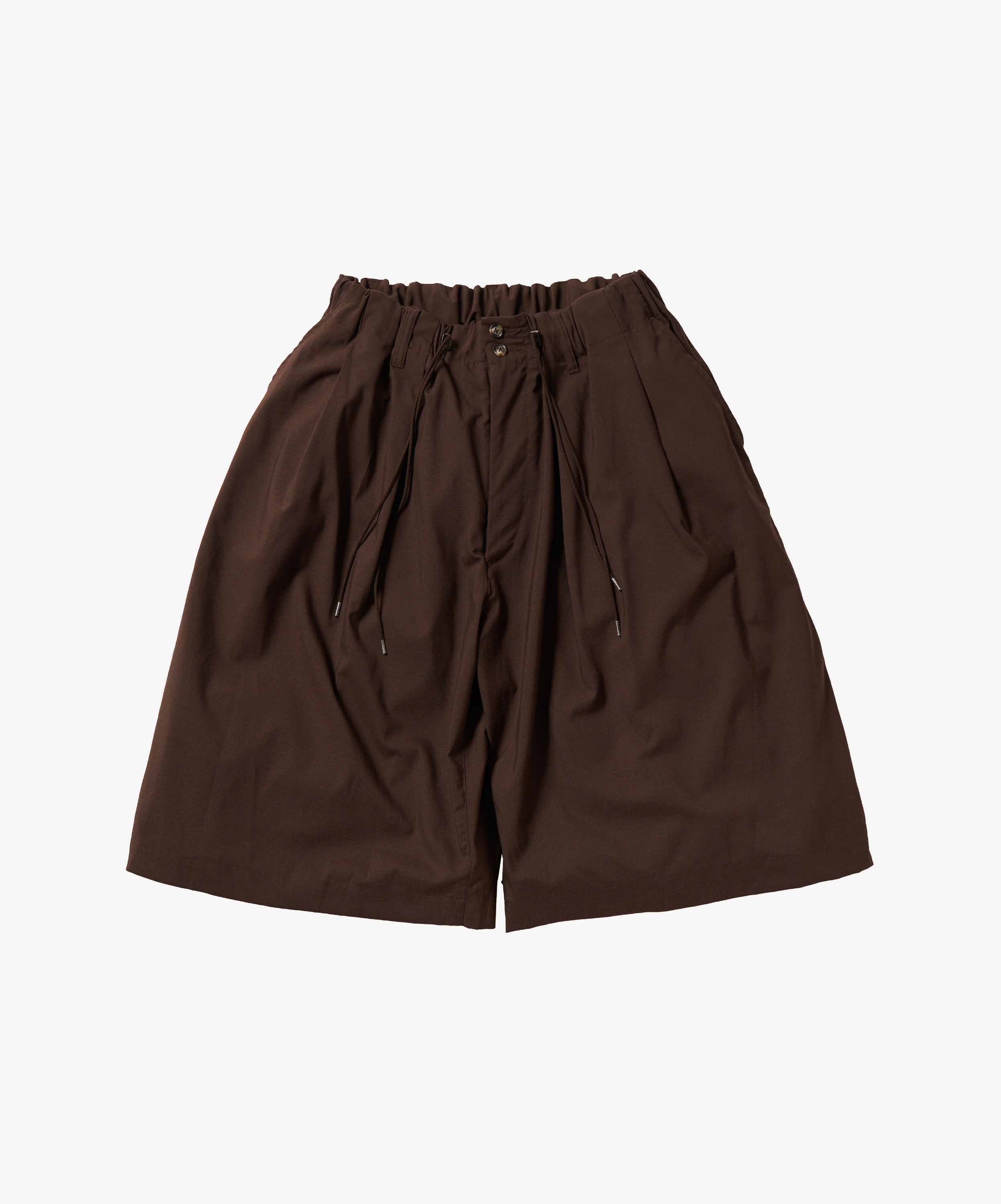 circular short pants brown - default