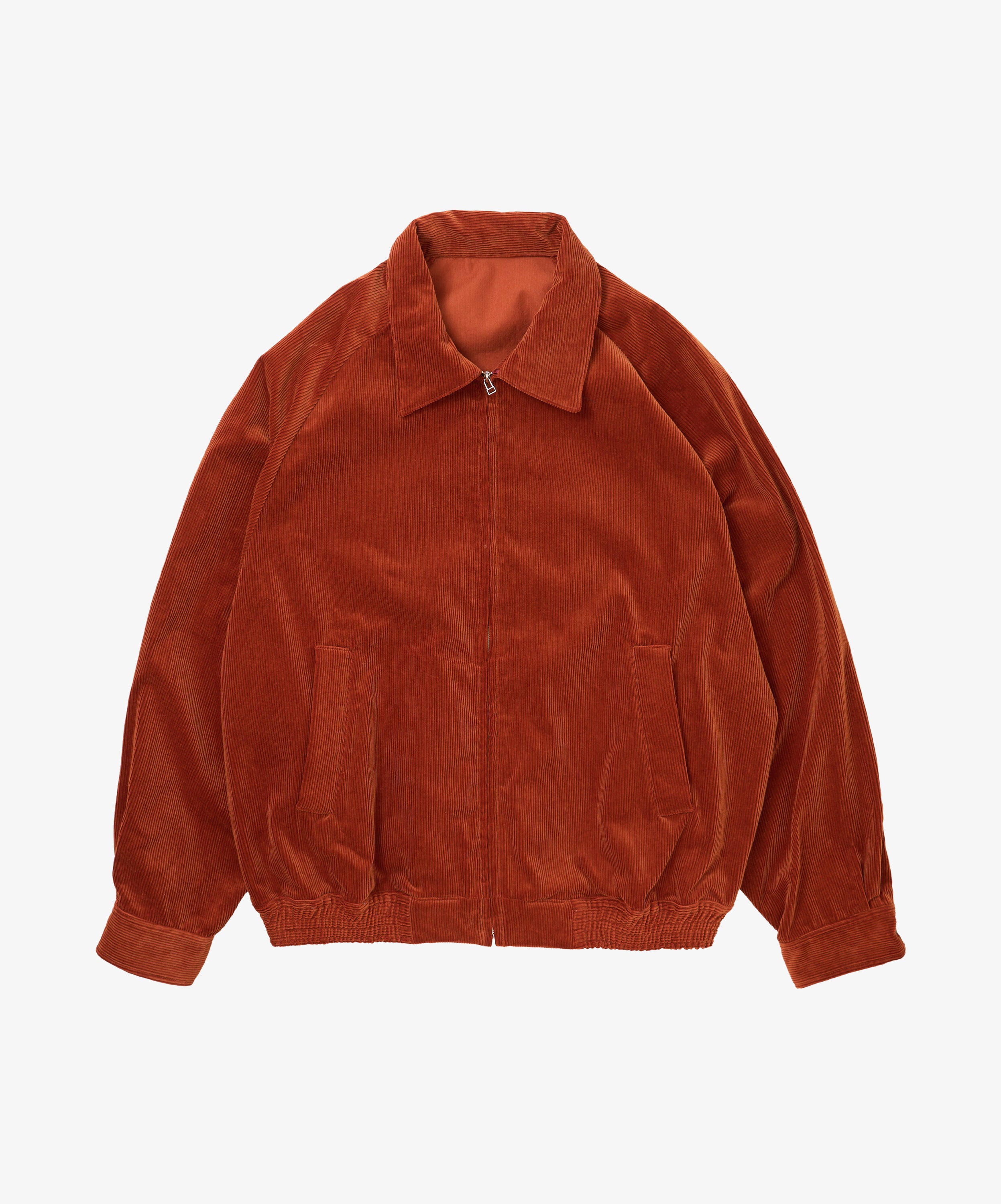 zip up blouson corduroy orange - default