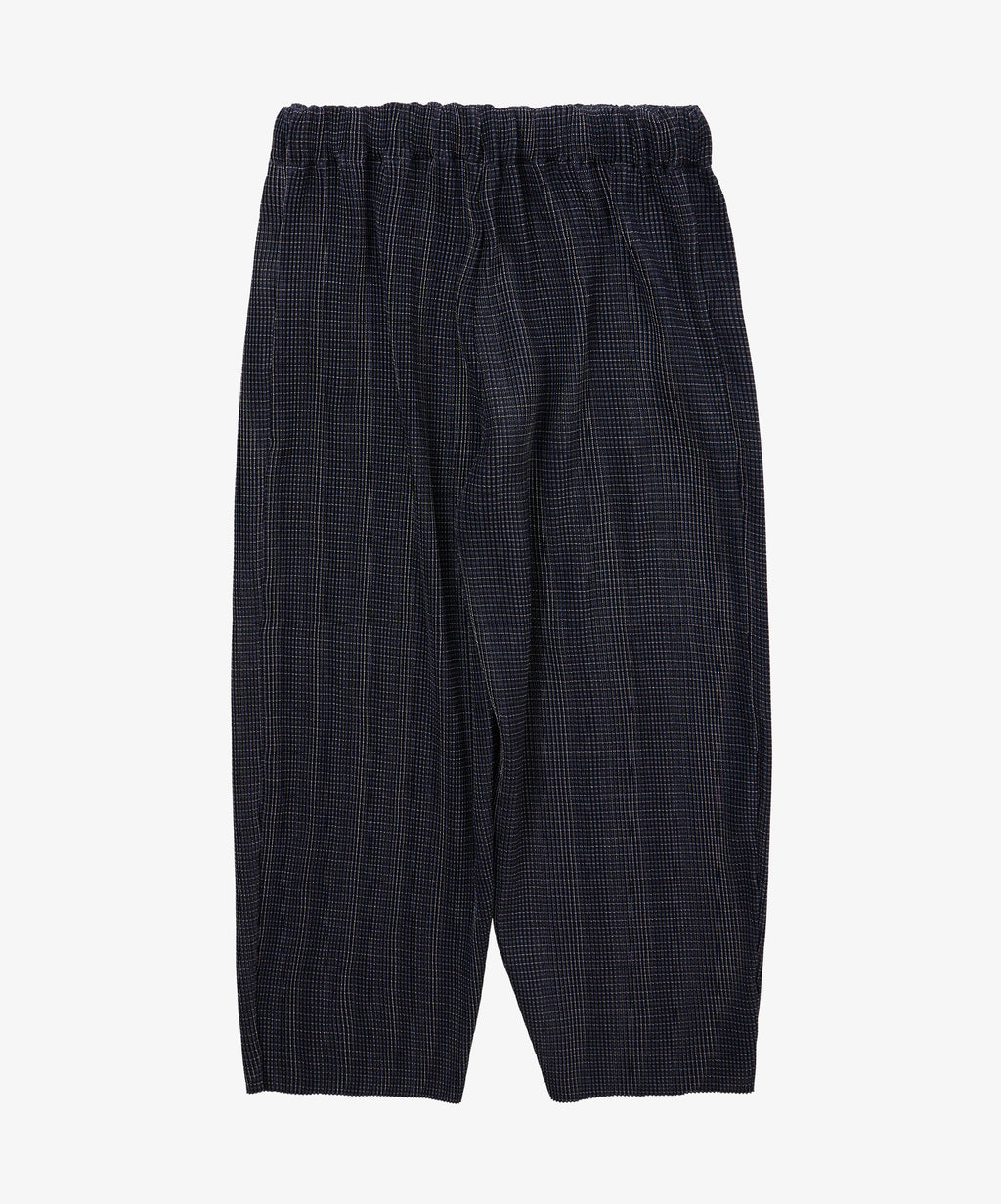 circular pleats pants deadstock watahiko tex sashiko