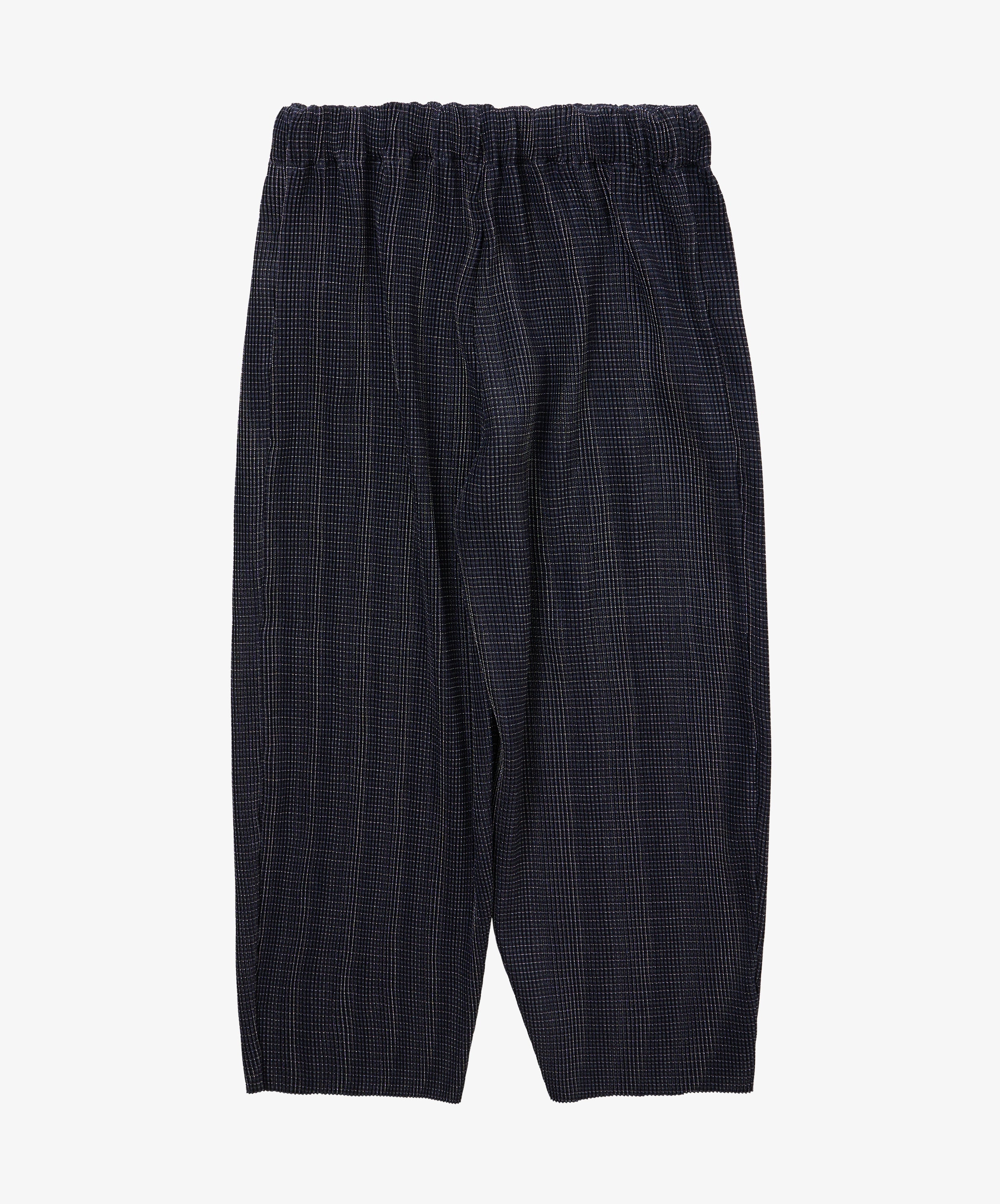 circular pleats pants deadstock watahiko tex sashiko