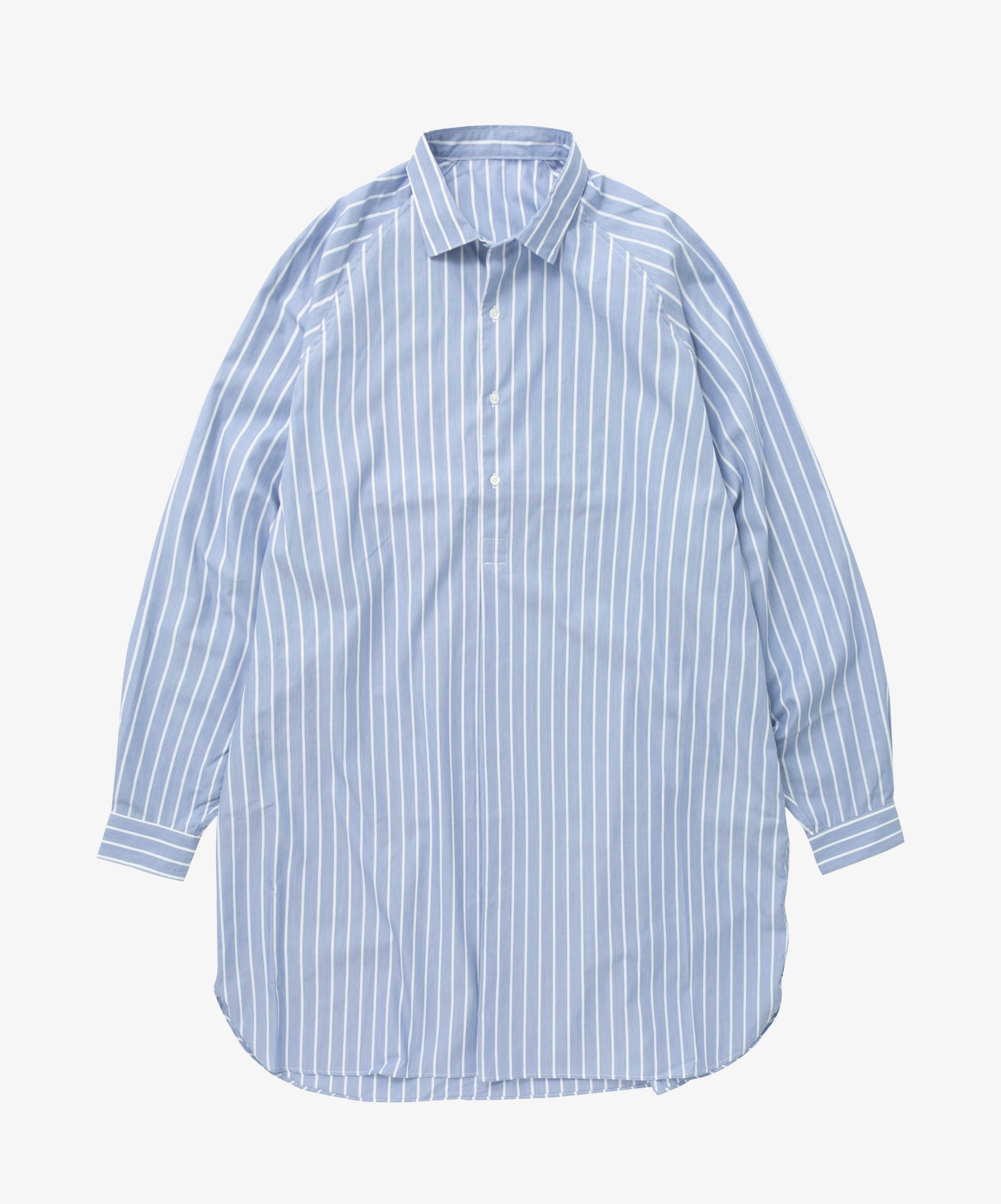 popover shirt long supima cotton navy stripe - default
