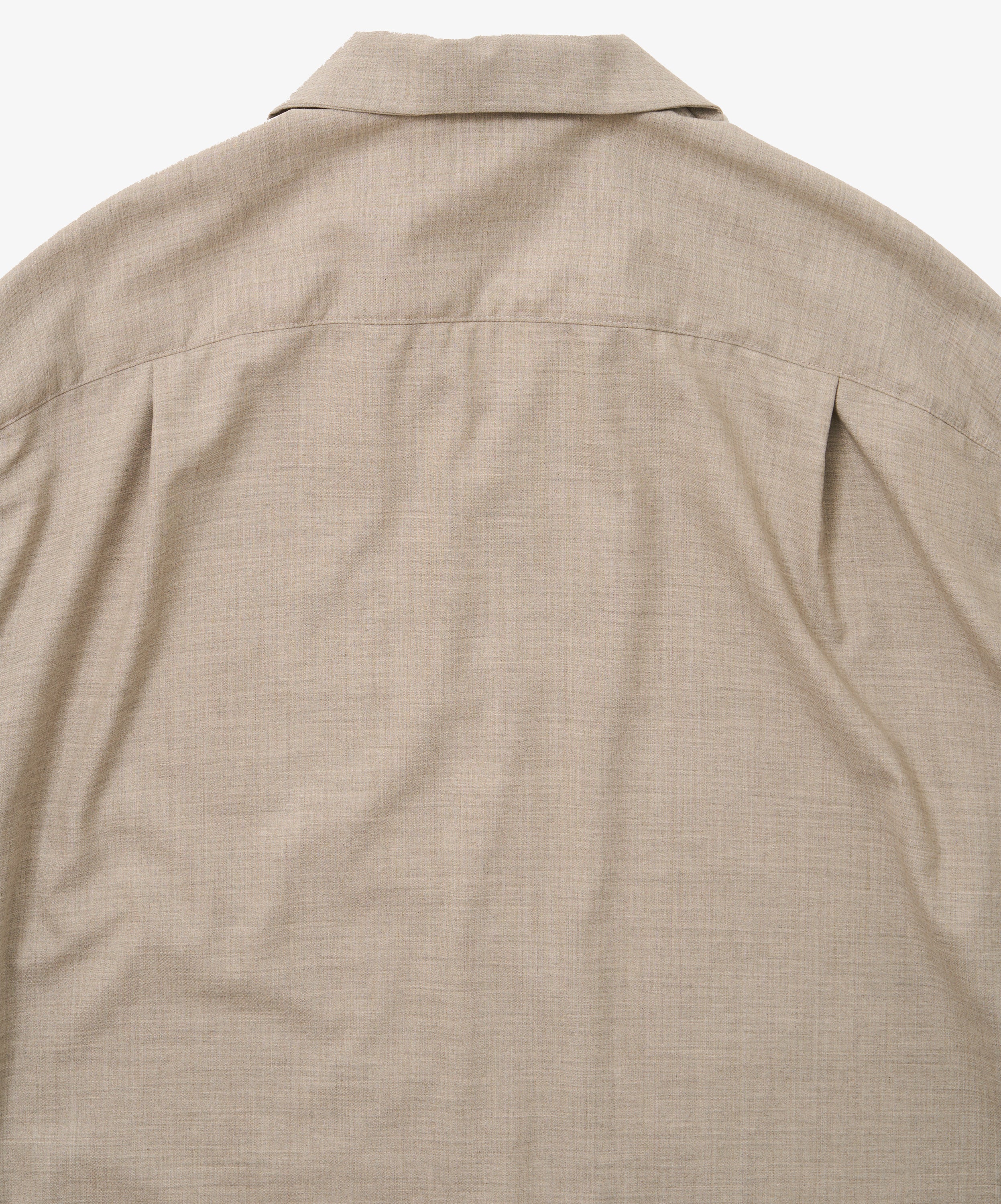 re-engineered overshirt short sleeve grey