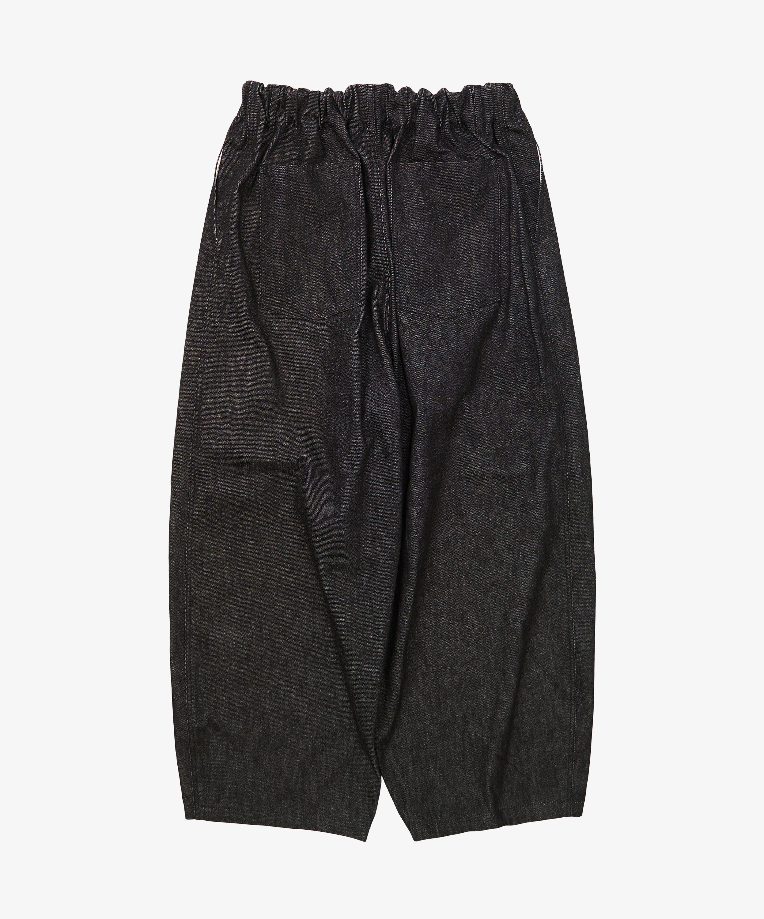 circular pants black denim one wash