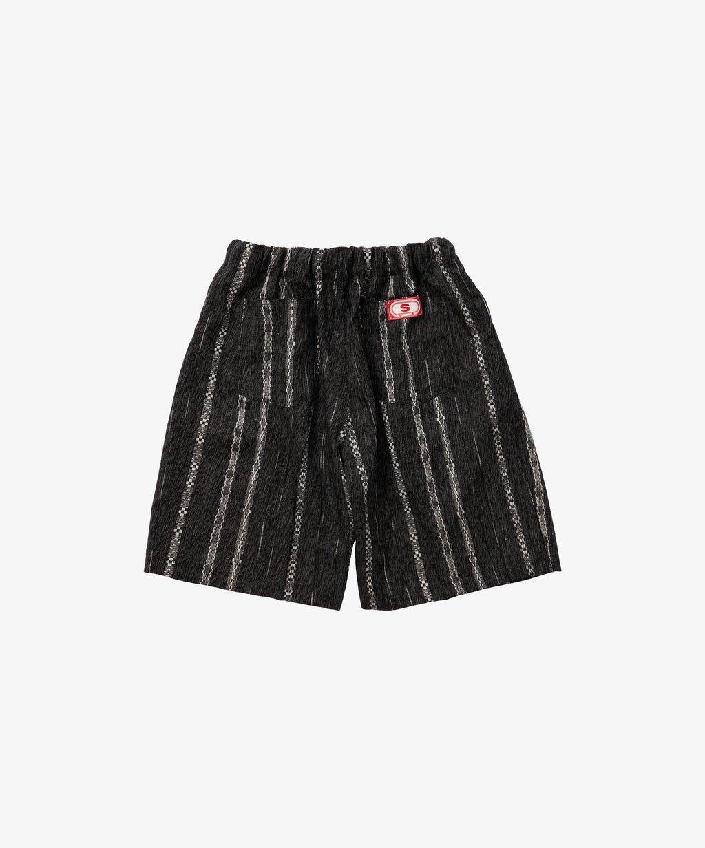 watahiko circular short pants black