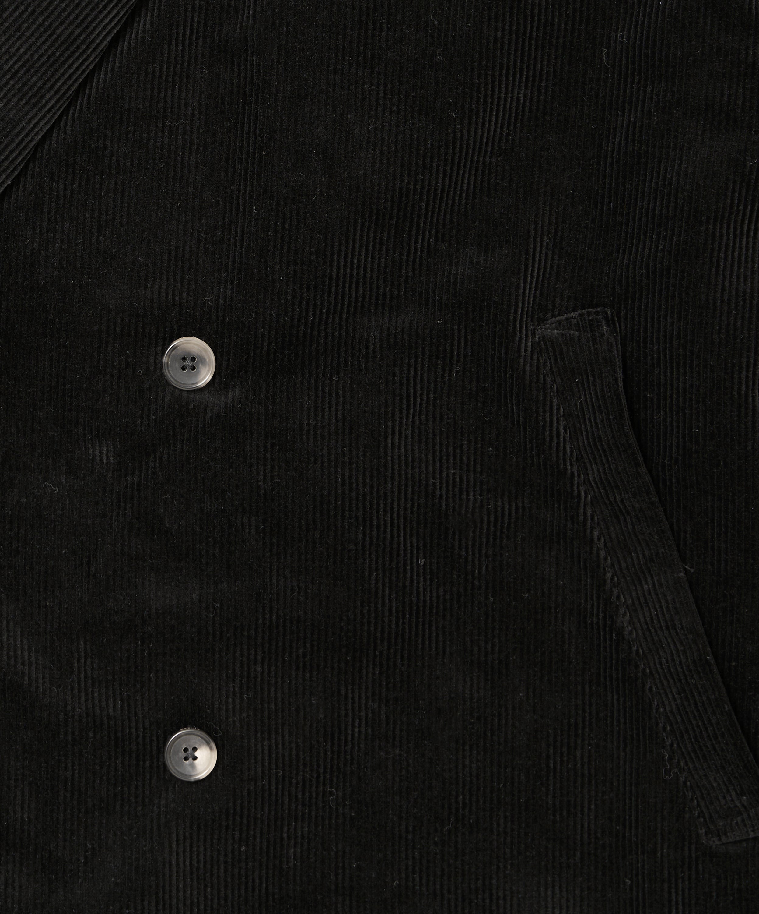 double-breasted jacket corduroy black