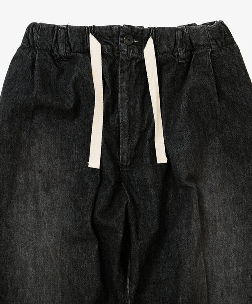 baggy trousers black denim damaged