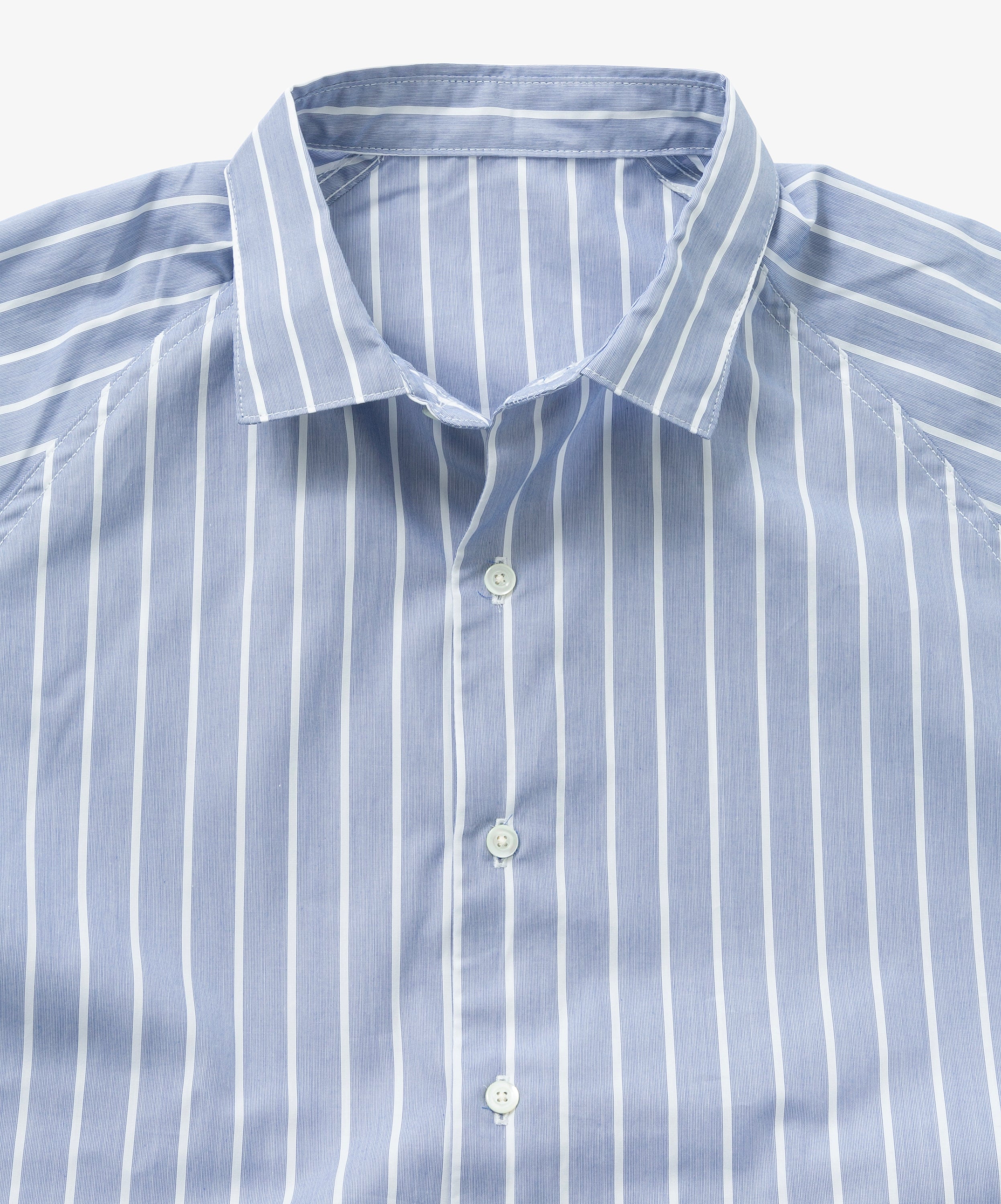 popover shirt long supima cotton navy stripe