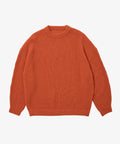 super fine wool ribbed crew orange - default