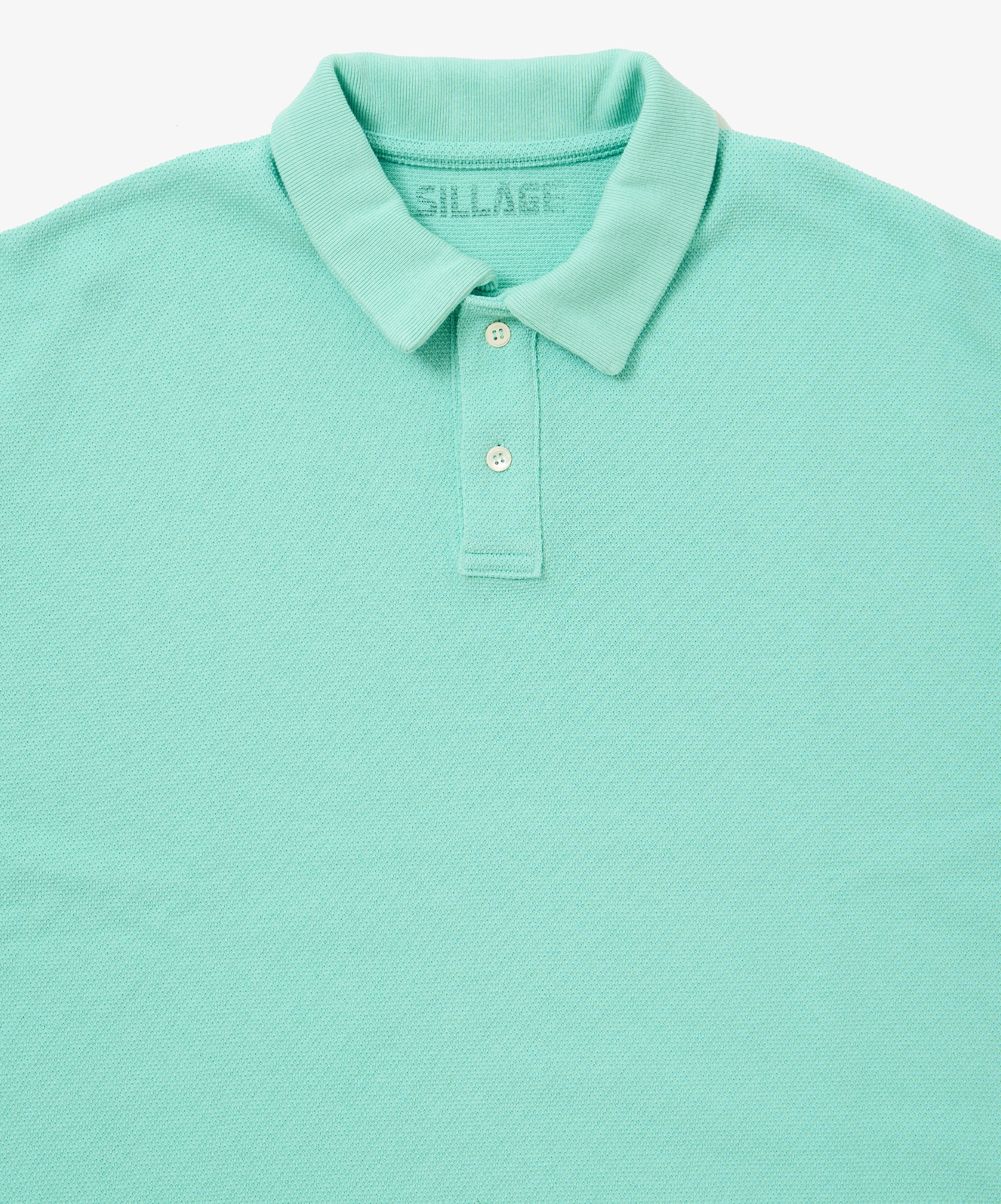 twisted pique polo mint