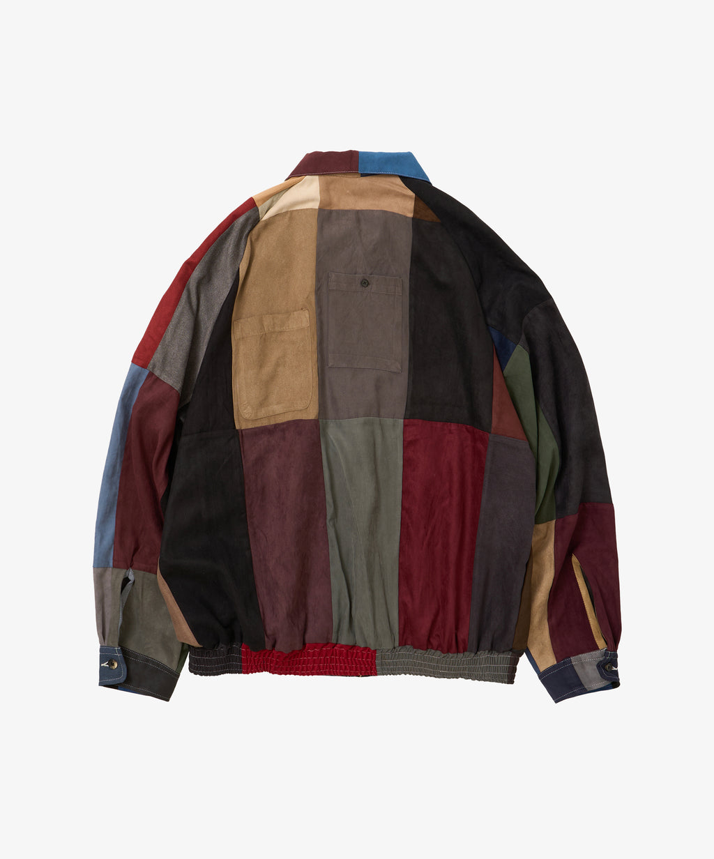 zip blouson faux suede eight
