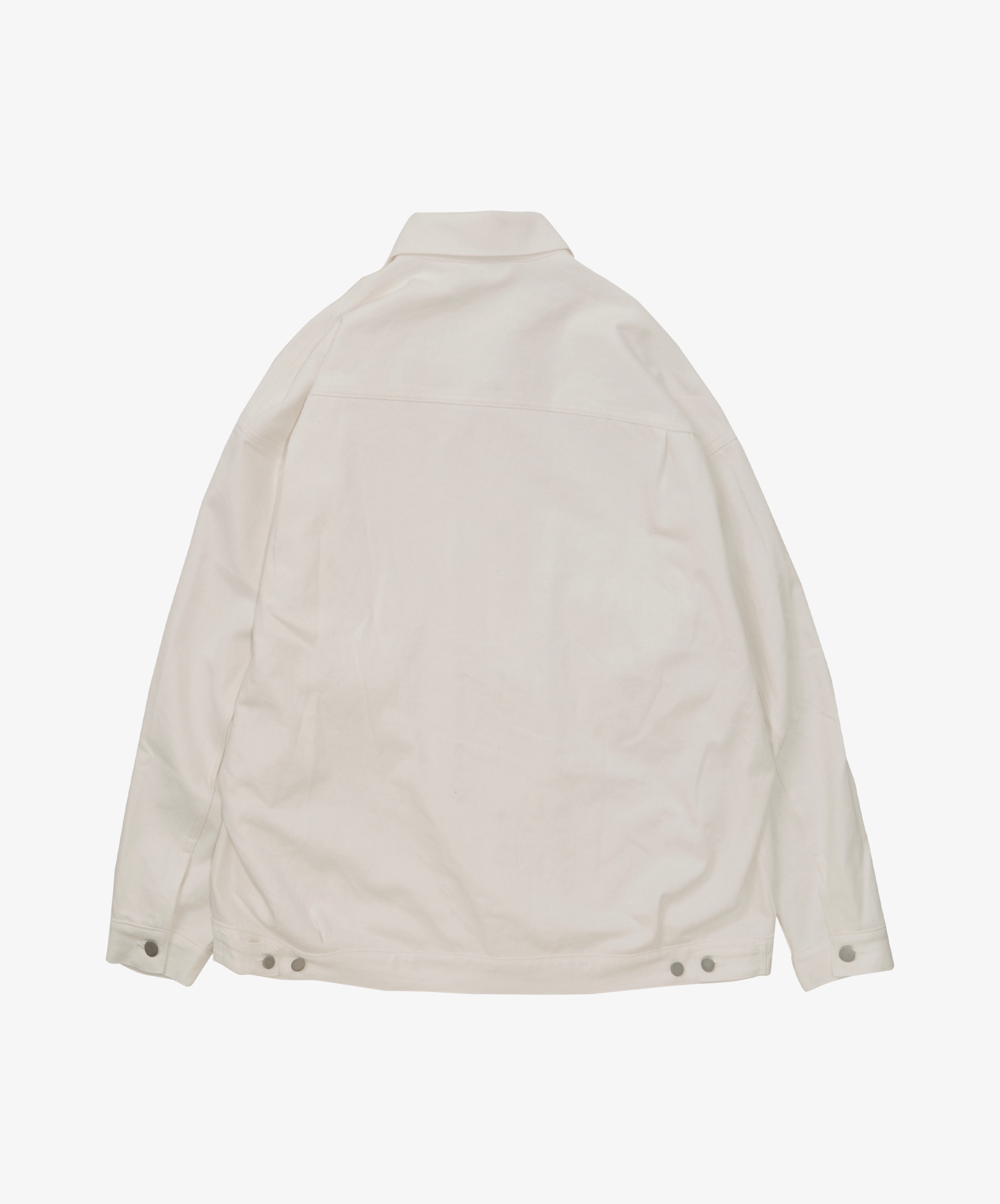 trucker jacket white denim one wash