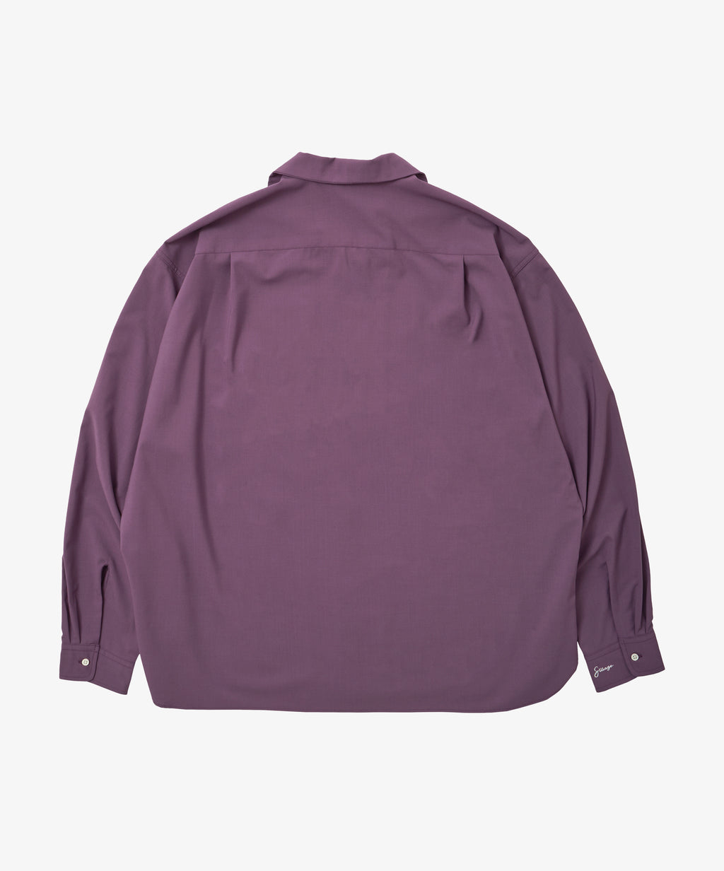 re-engineered overshirt purple