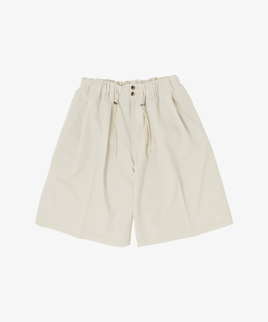 circular short pants mesh ivory - default