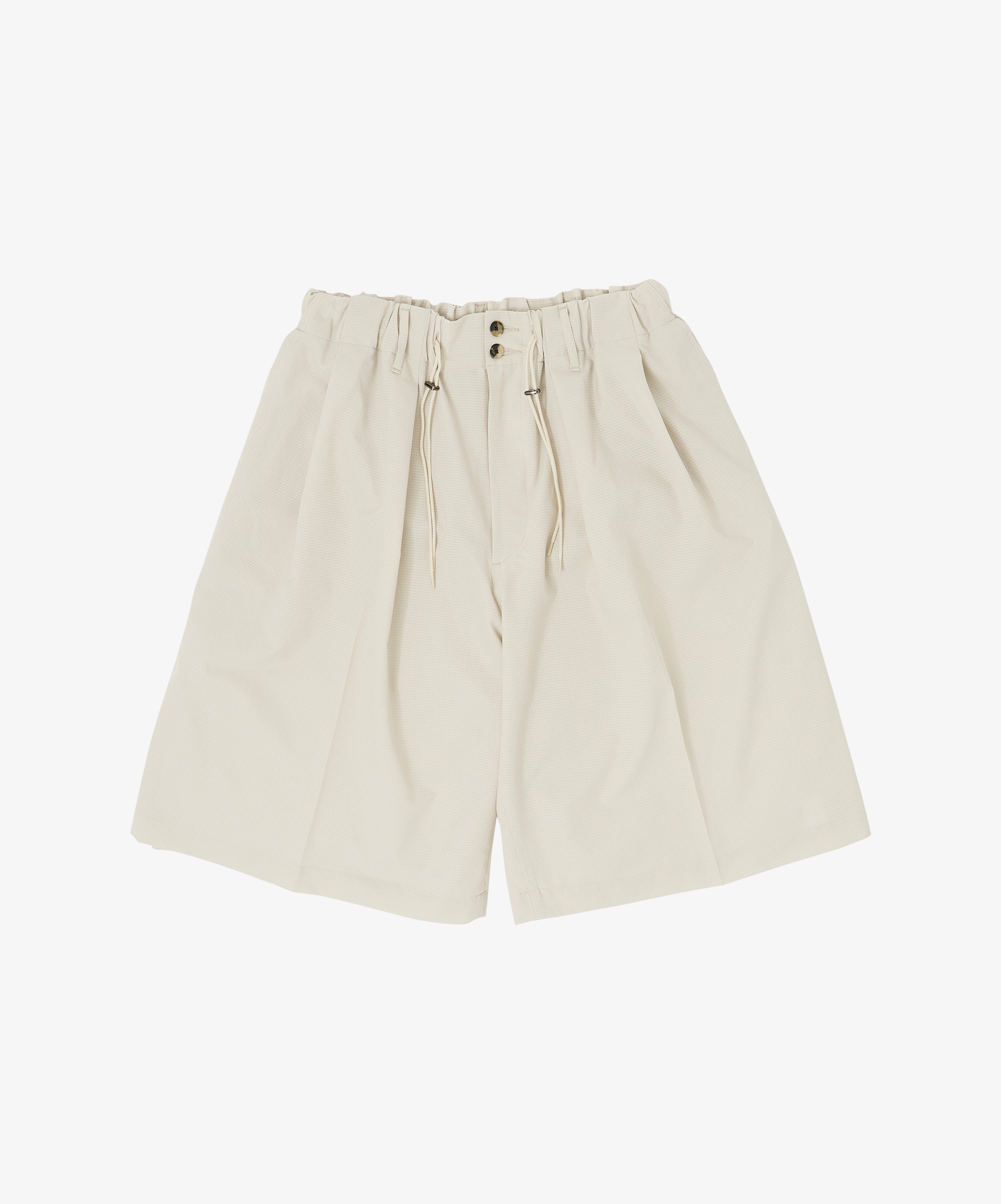 circular short pants mesh ivory - default