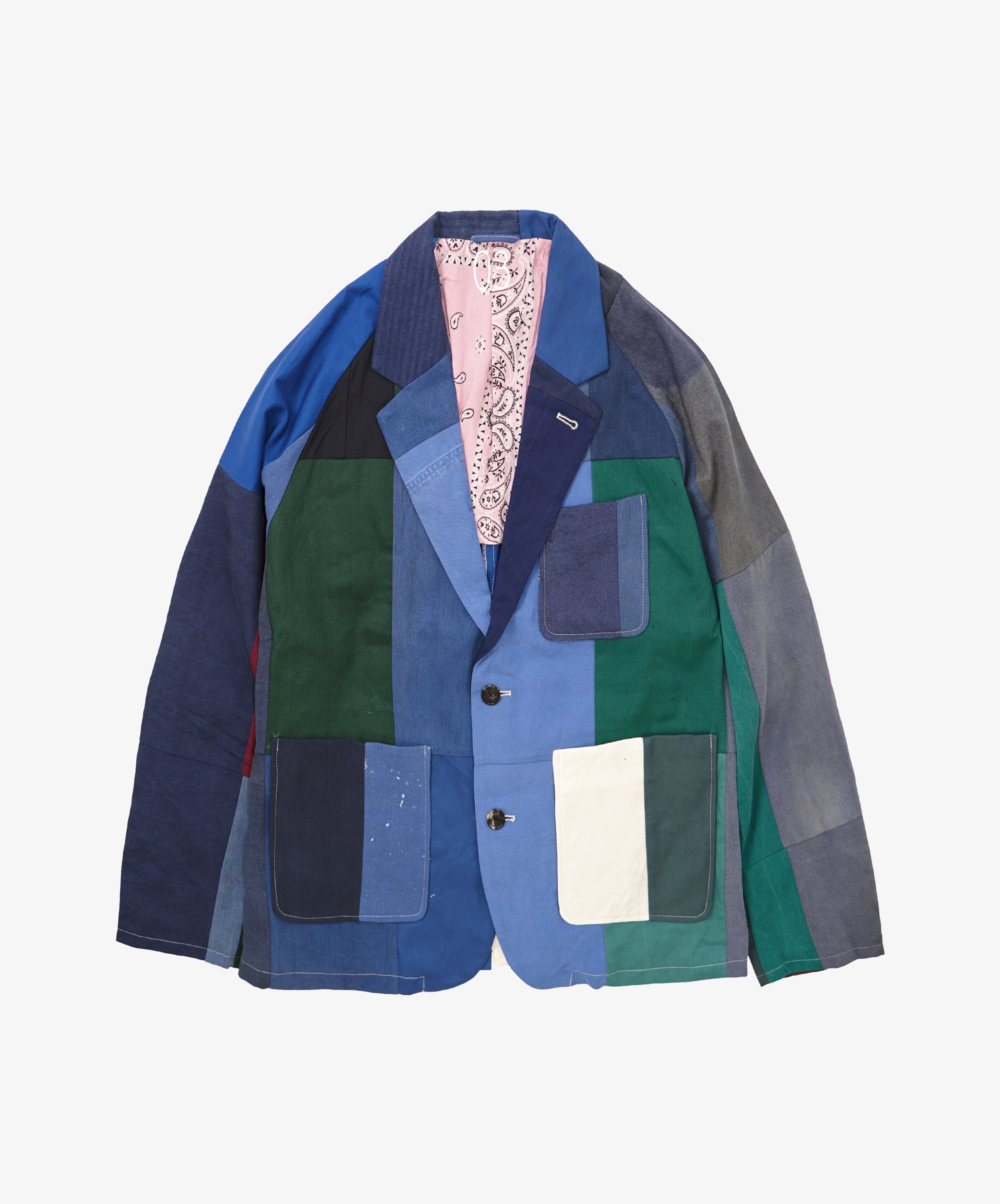 blazer bleu de travail three - default