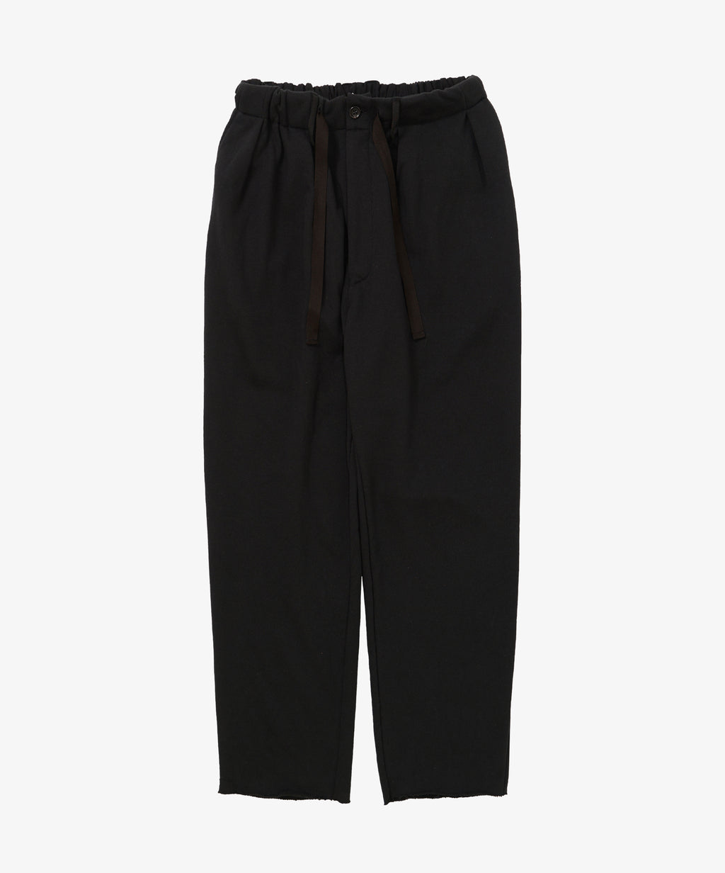 french terry baggy trousers black - default