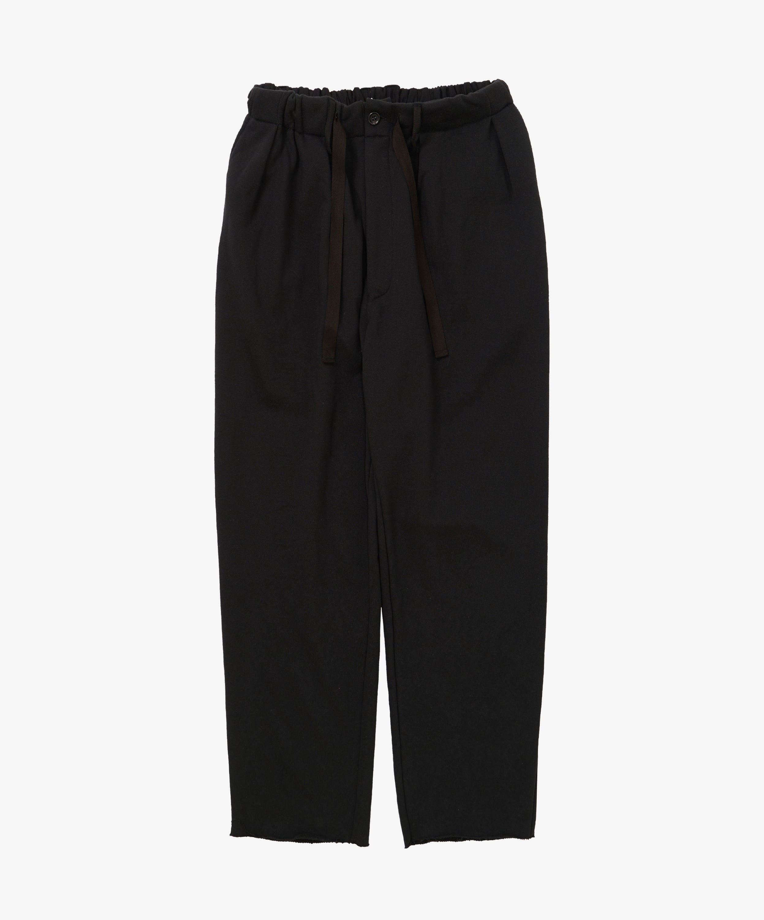 french terry baggy trousers black - default