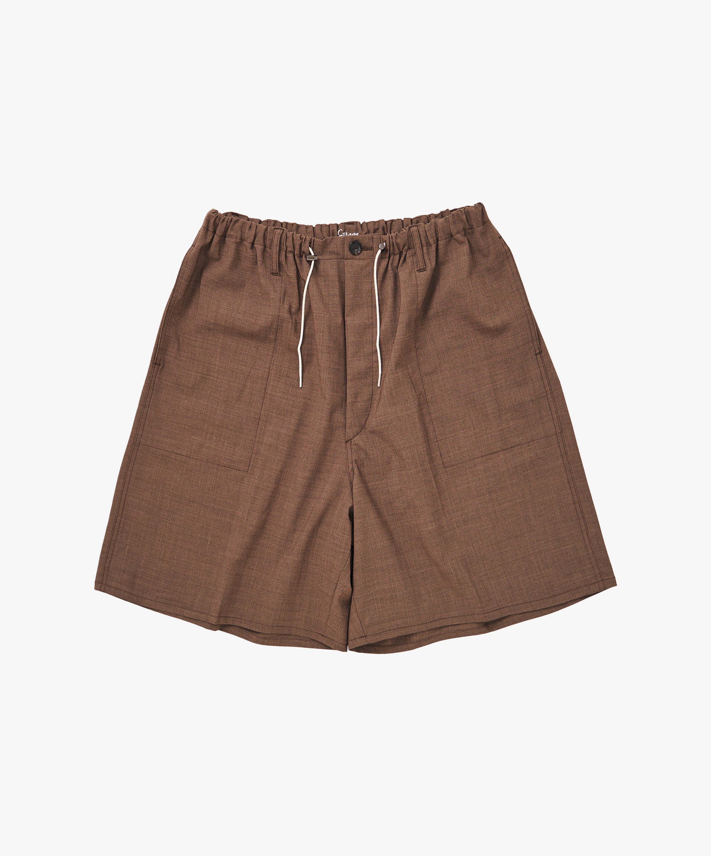 circular fatigue short pants brown - default