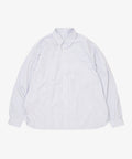 wide shirt high count blue stripe - default
