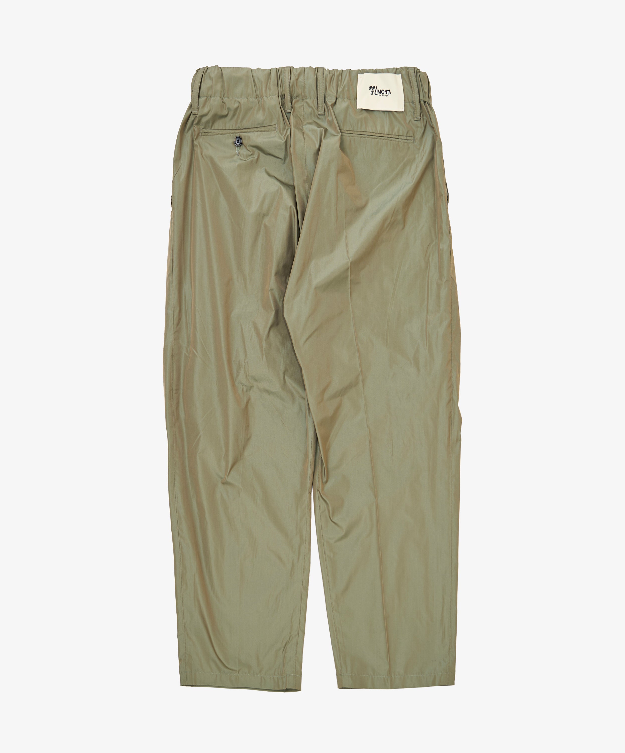 baggy trousers limonta nylon khaki