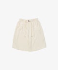 french terry circular short pants ivory - default