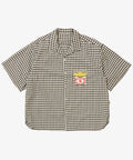 re-engineered overshirt short sleeve deadstock digital plaid - default