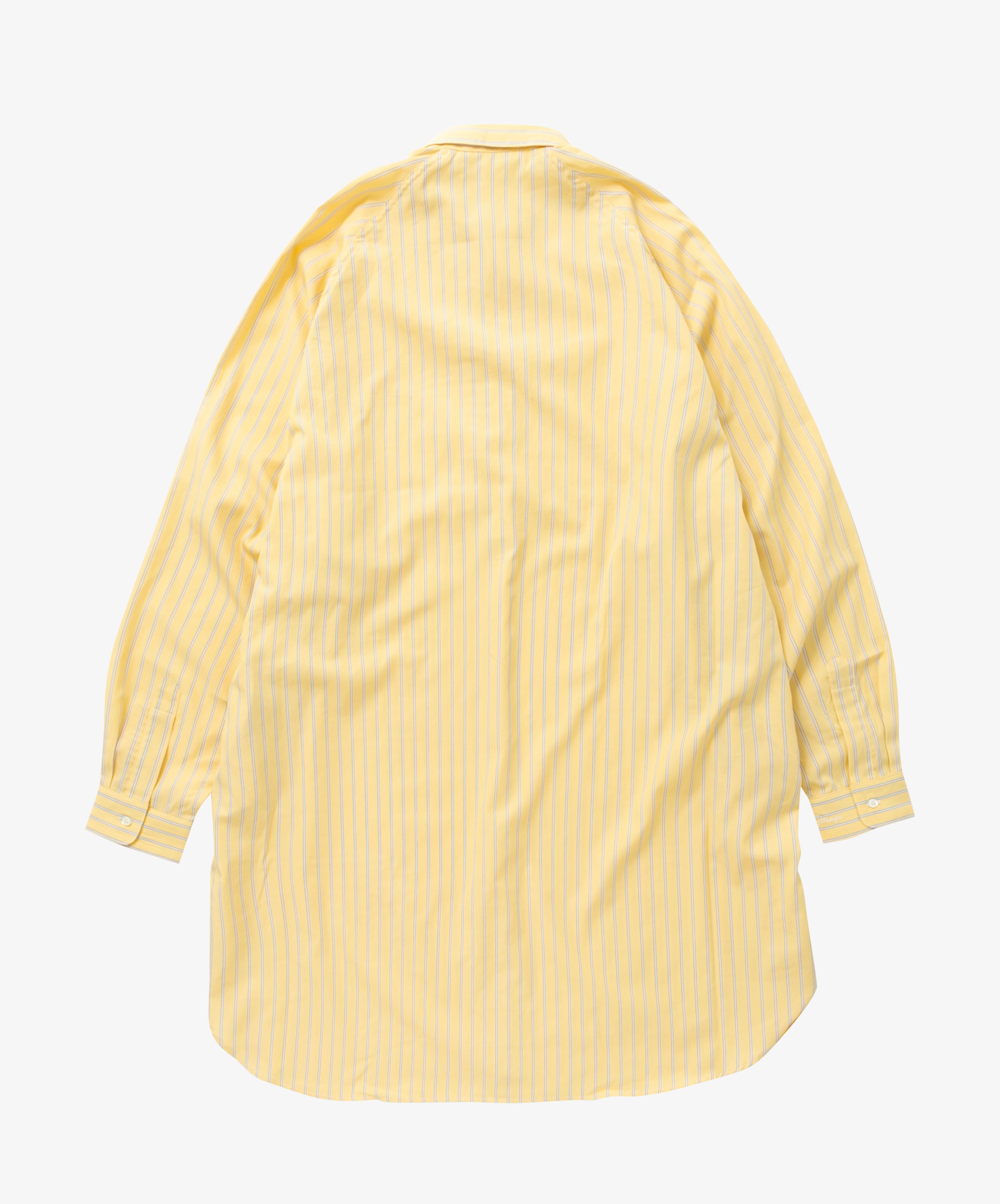 popover shirt long supima cotton yellow stripe