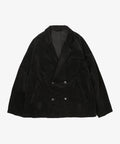 double-breasted jacket corduroy black - default