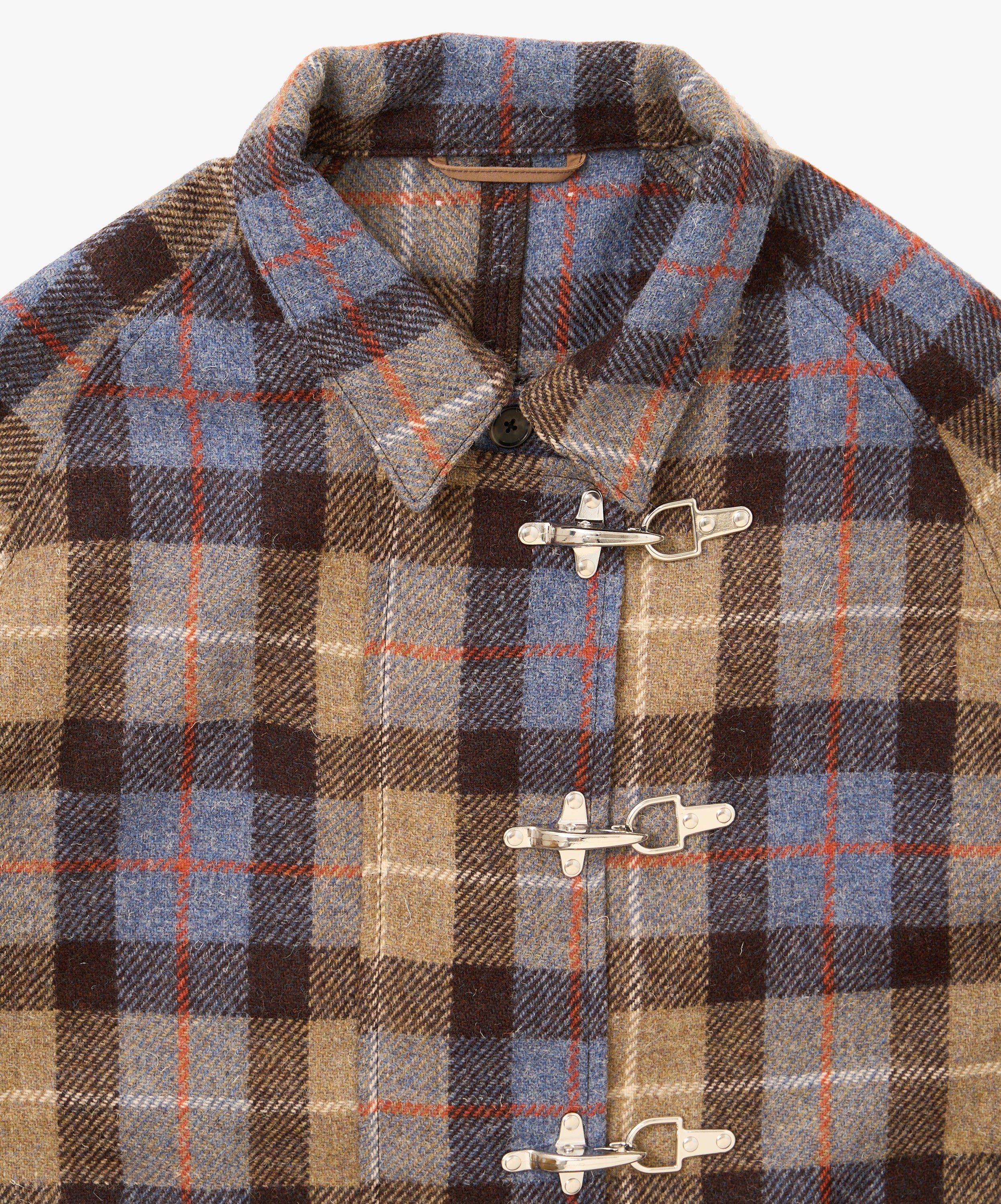 fireman coat plaid harris tweed