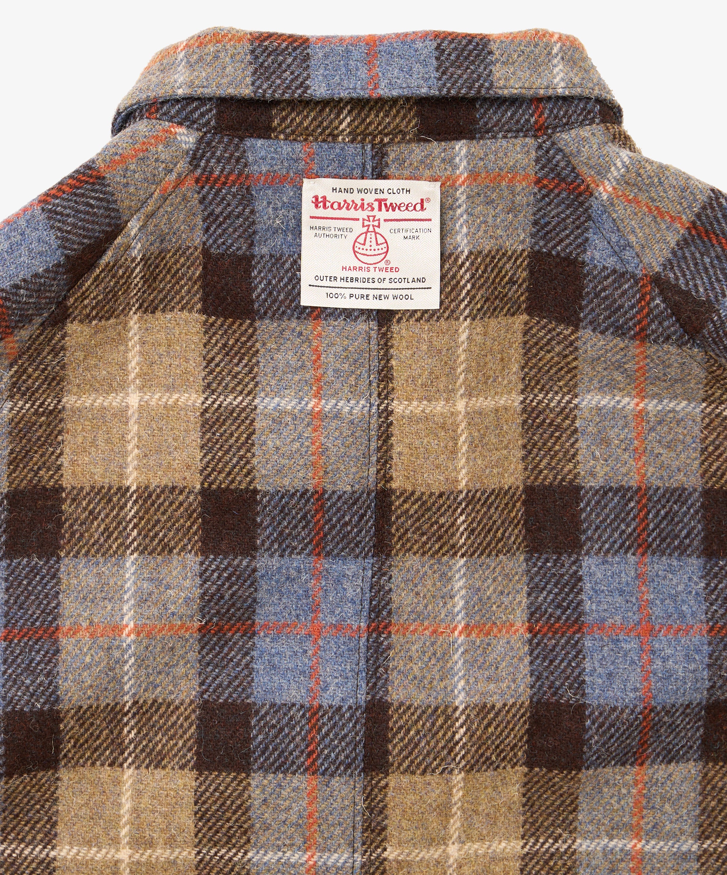 fireman coat plaid harris tweed