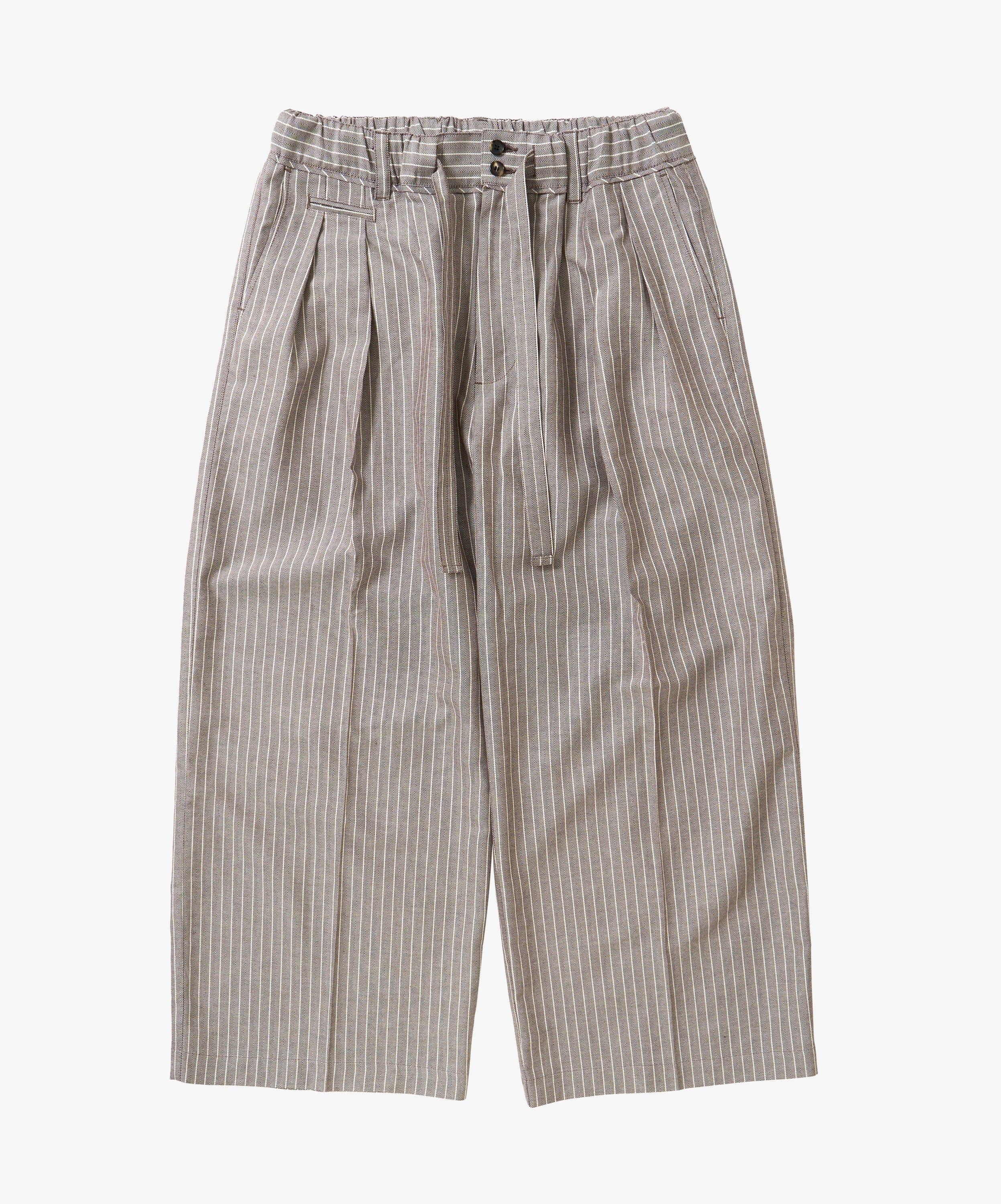 banshu ori hakama pants herringbone stripe - default