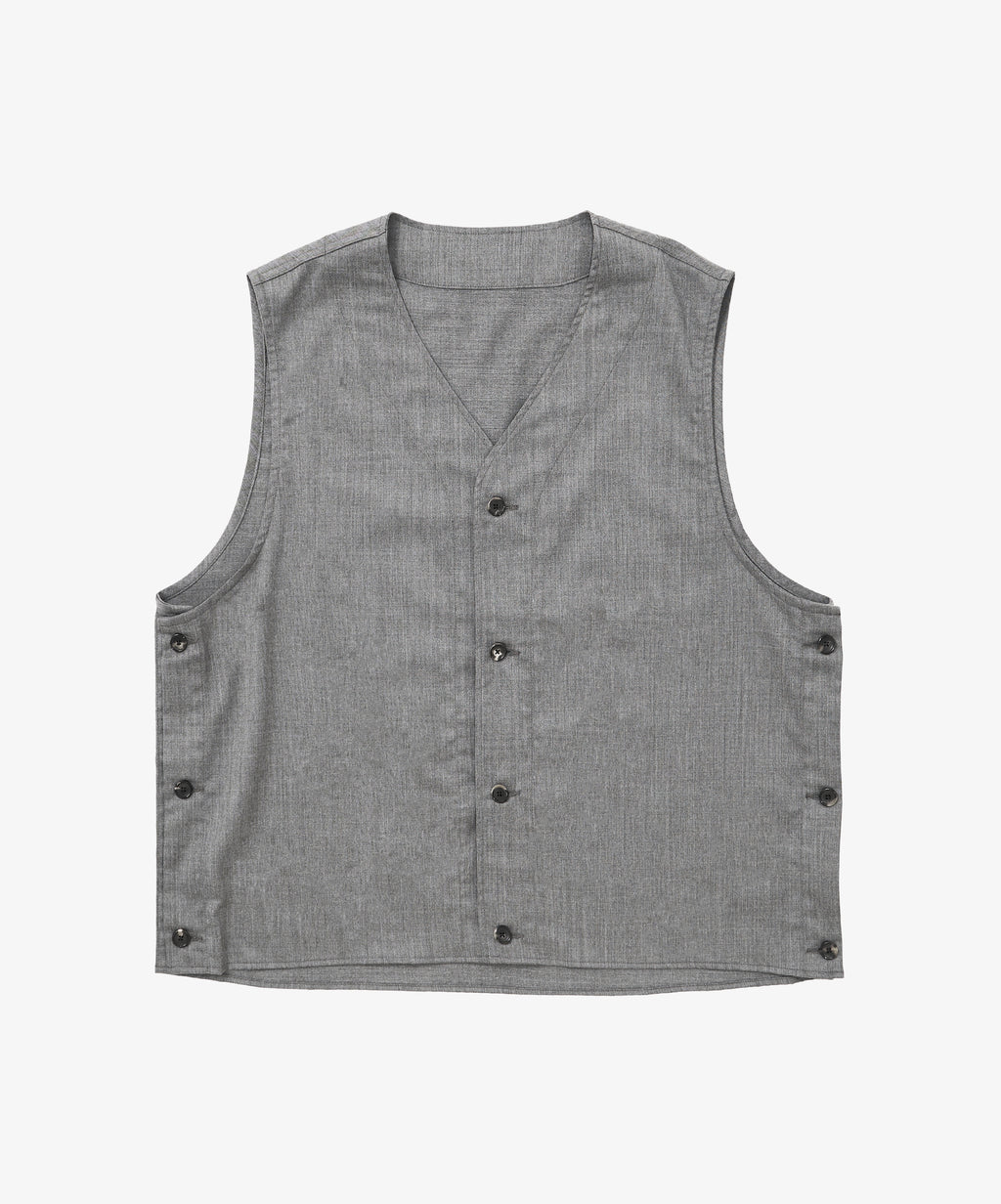 gilet grey twill - default