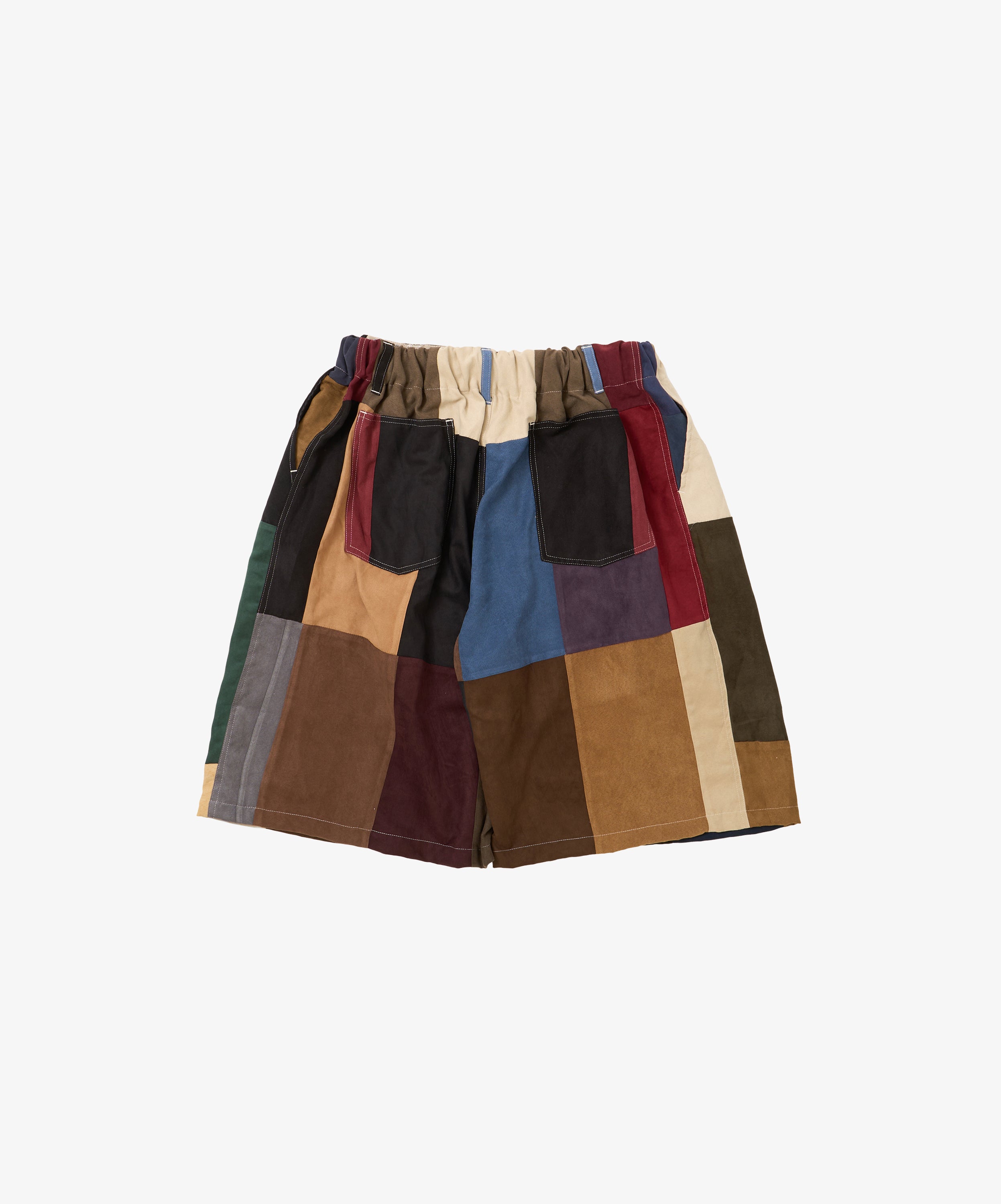 circular shorts faux suede eleven