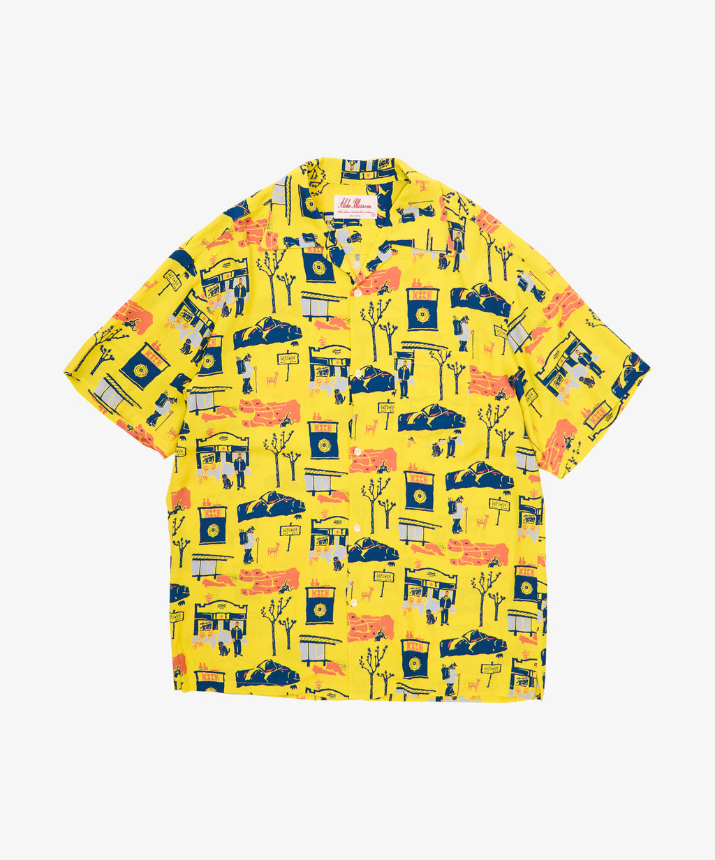 souvenir shirt los angeles yellow - default
