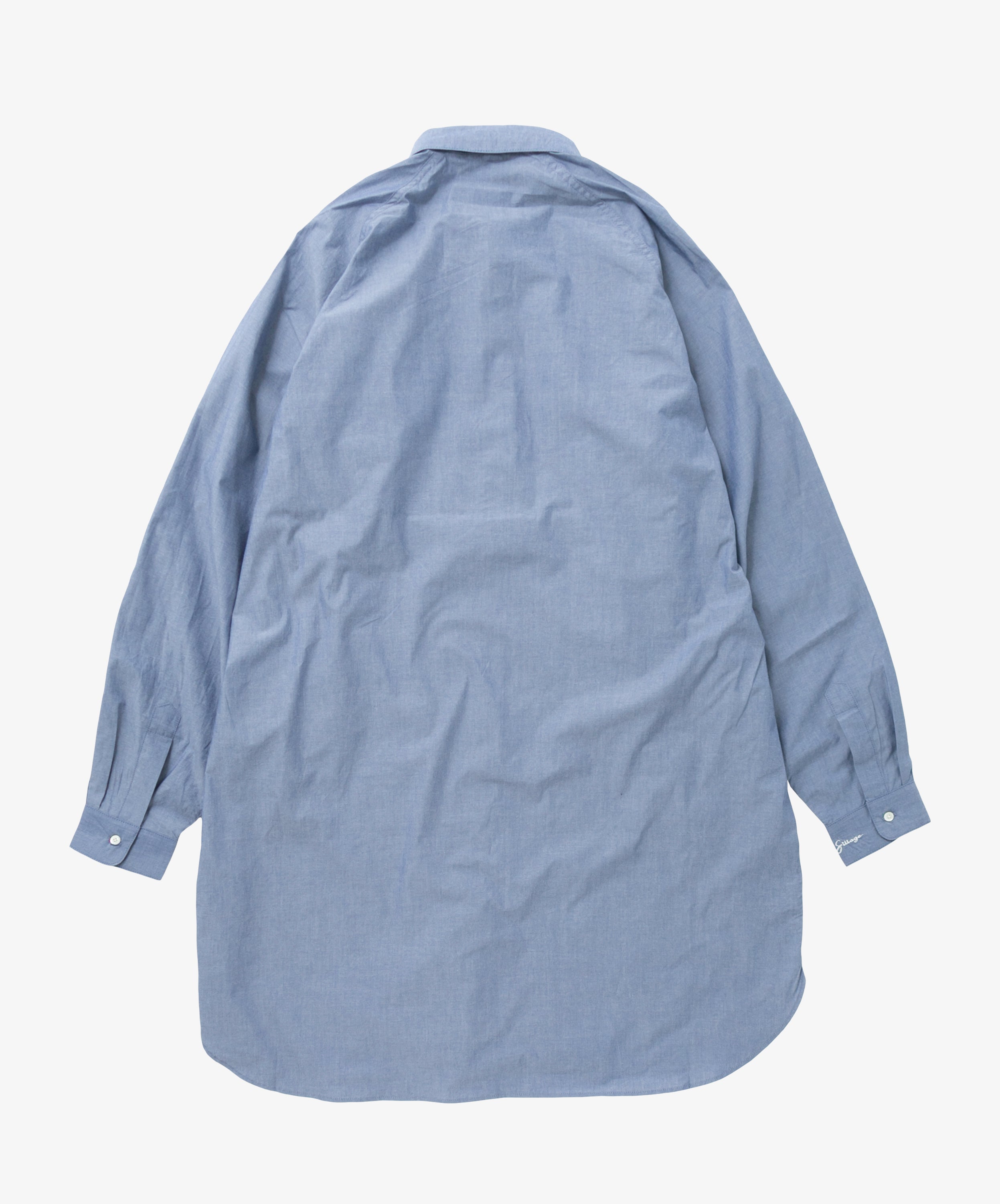 popover shirt long high count navy