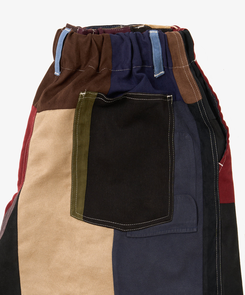 circular pants faux suede one