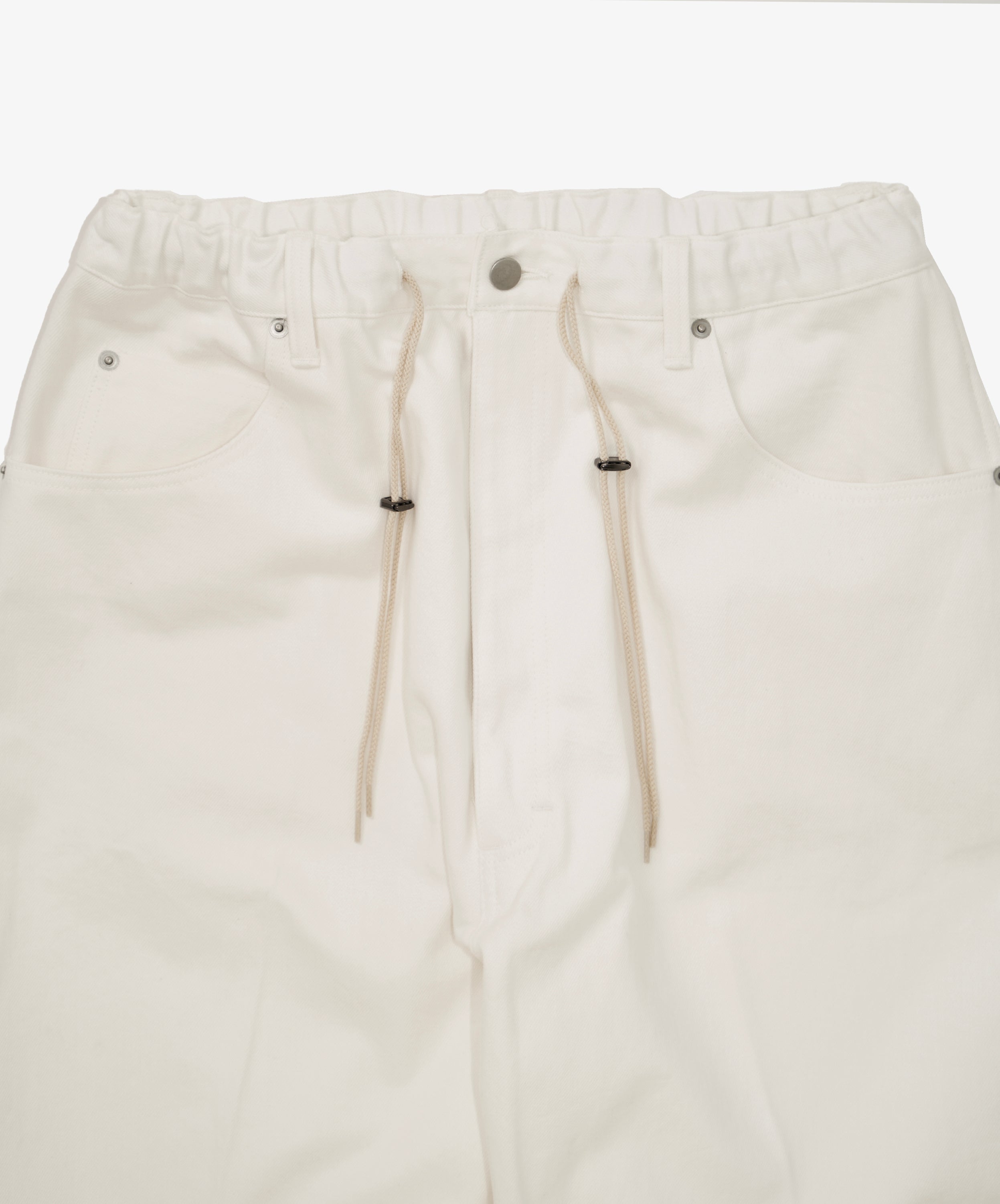 pantalon cinq poches white denim one wash