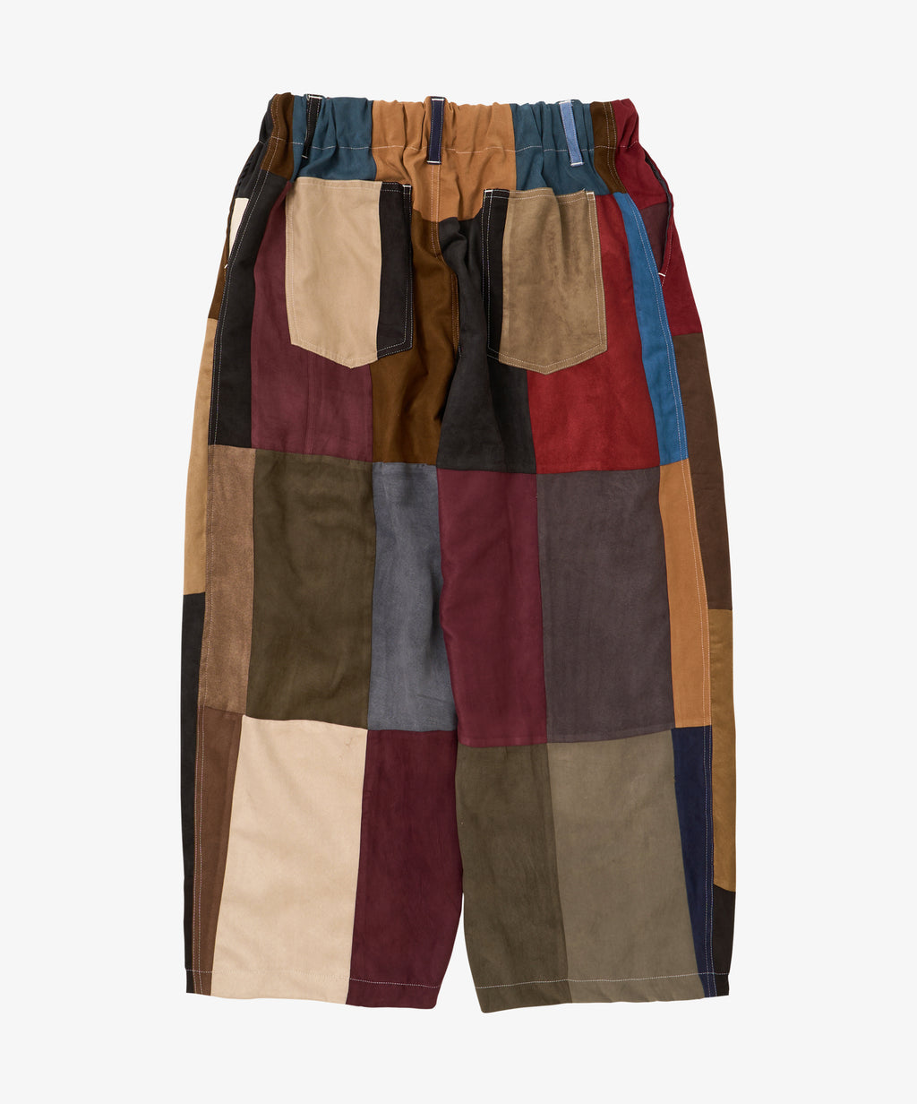 circular pants faux suede seven