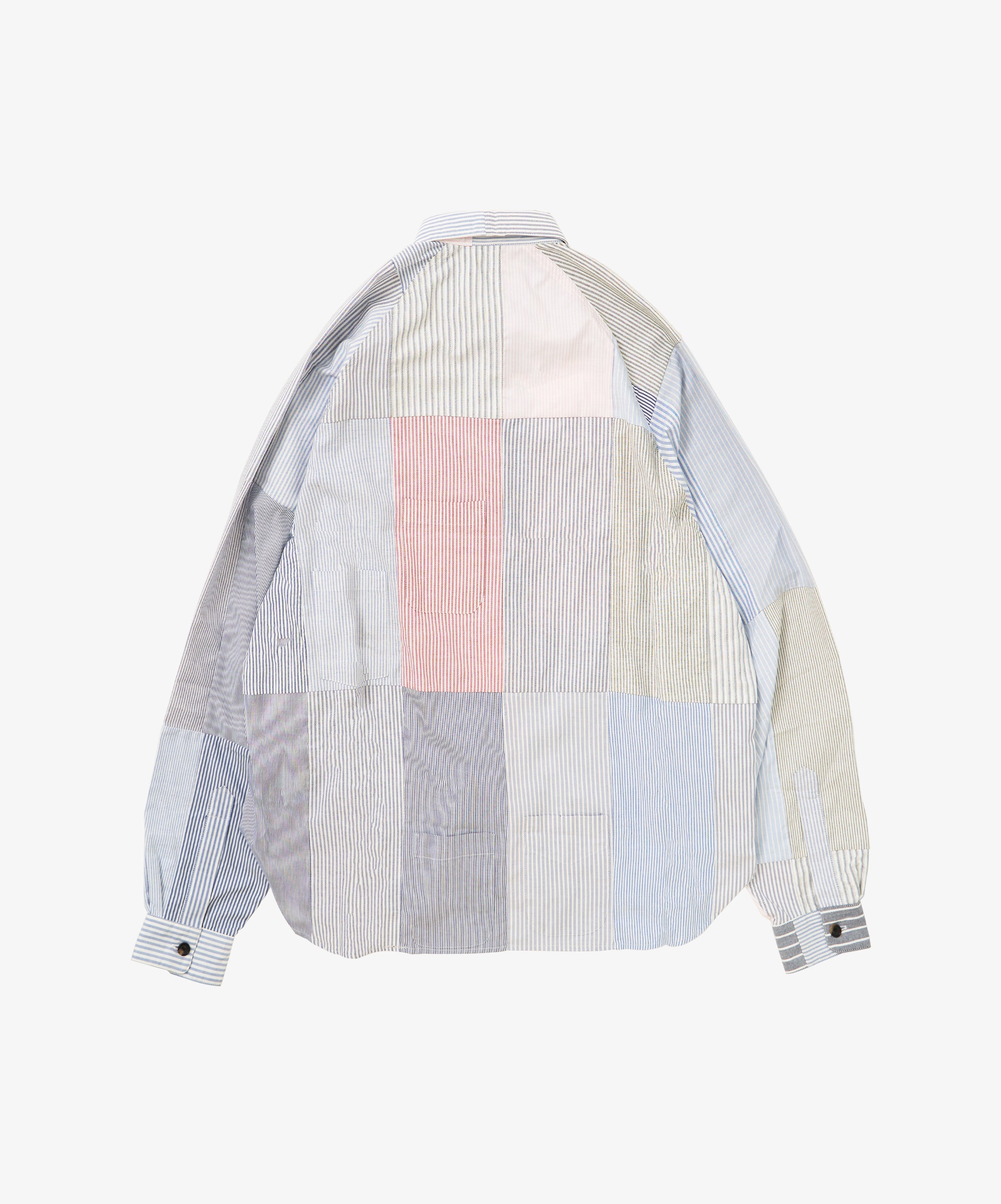 short light coat oxford stripe seven