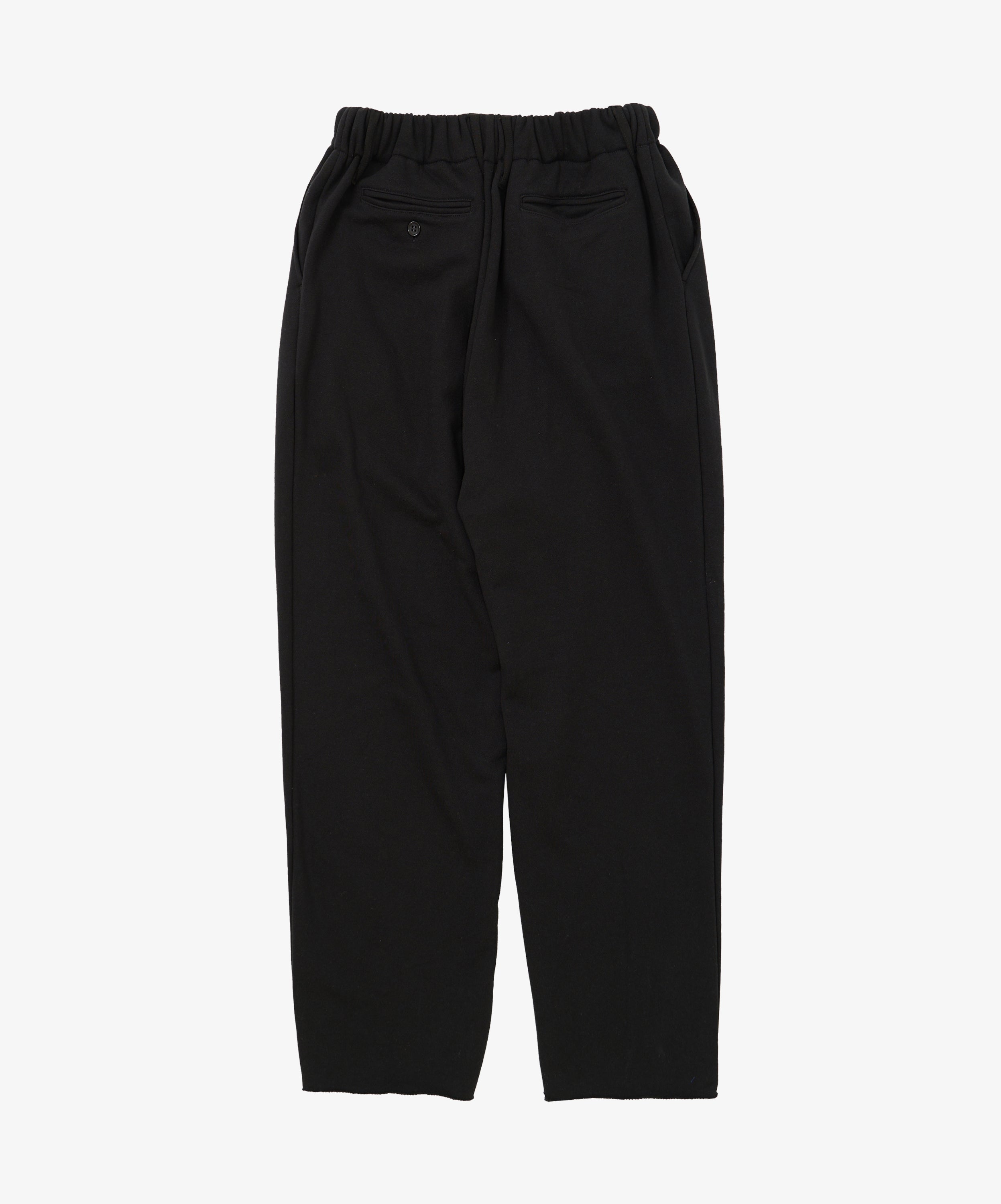 french terry baggy trousers black