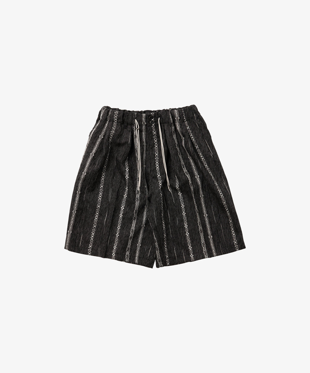 watahiko circular short pants black - default