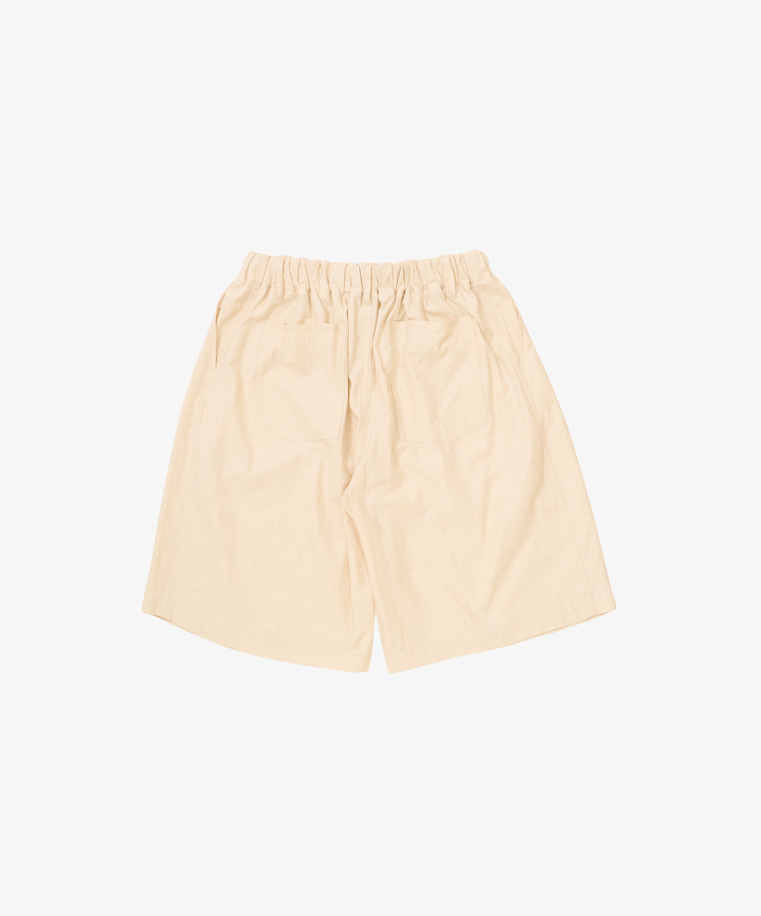 circular short pants back satin natural
