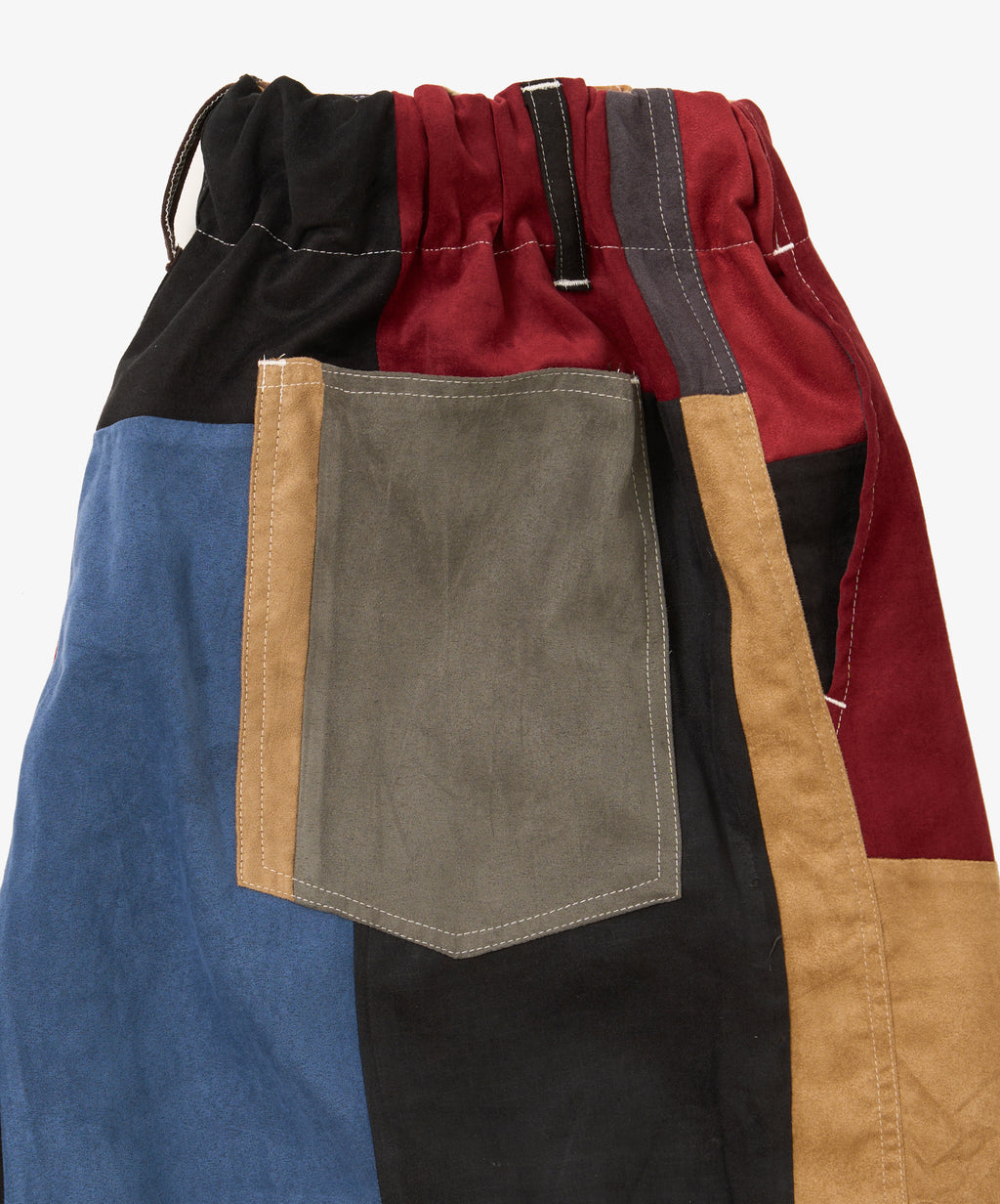 circular pants faux suede four