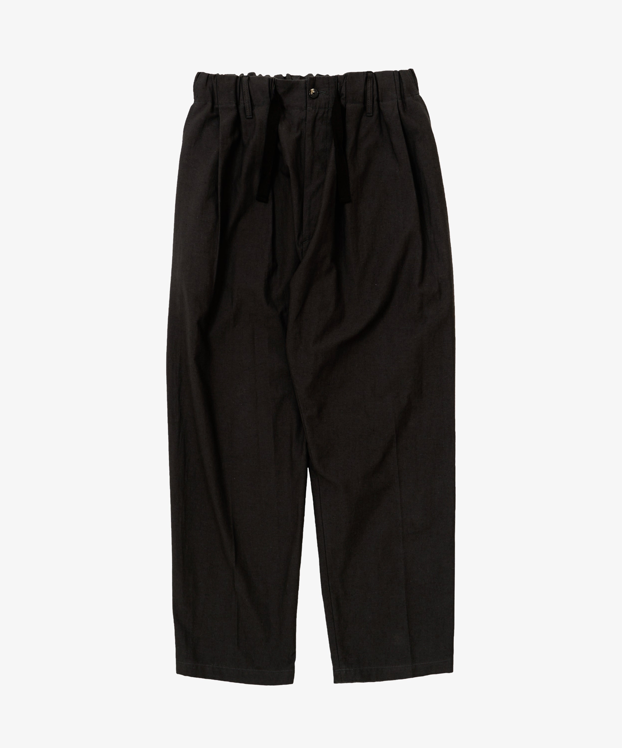 baggy trousers back satin black - default
