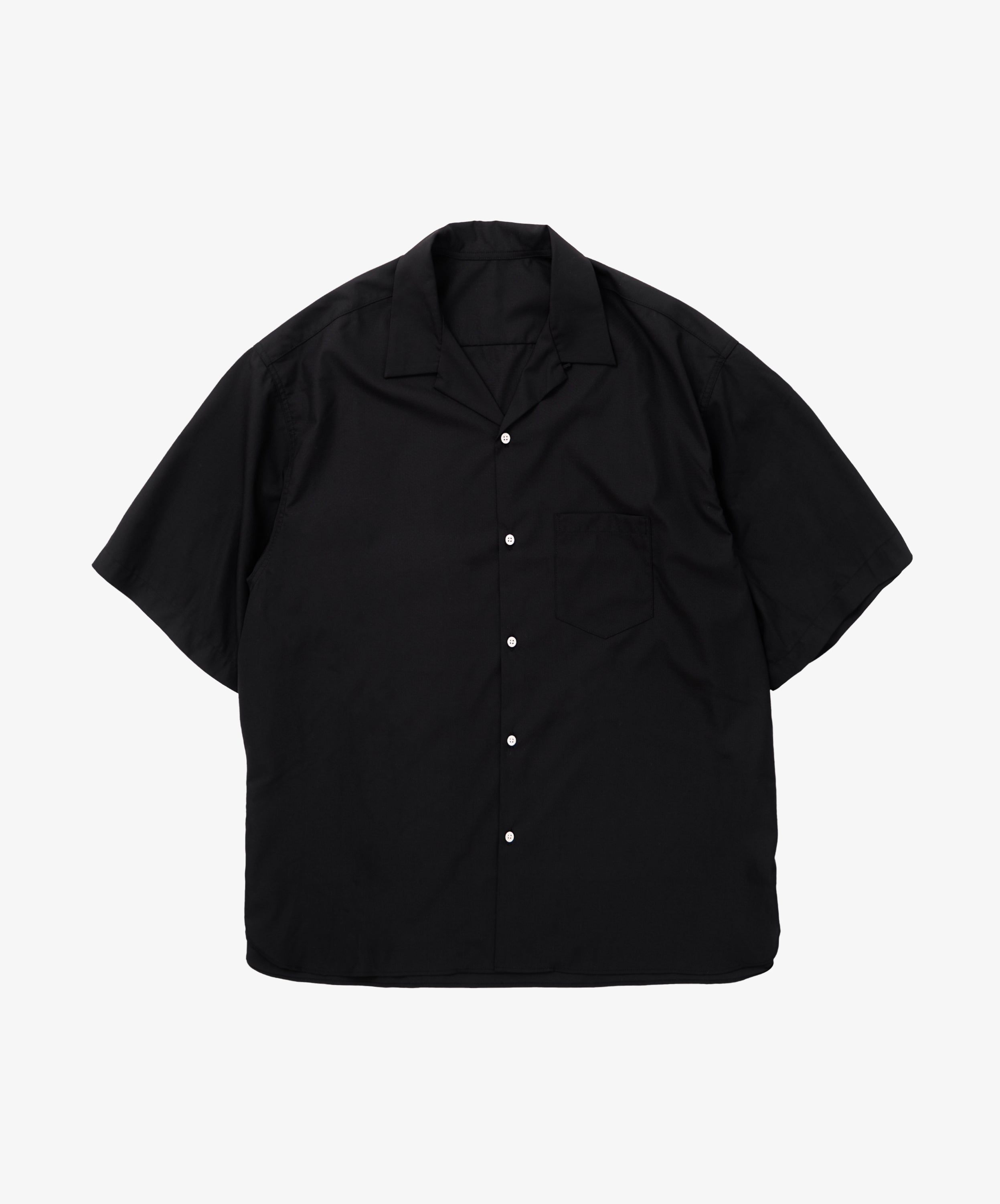 re-engineered overshirt short sleeve black - default