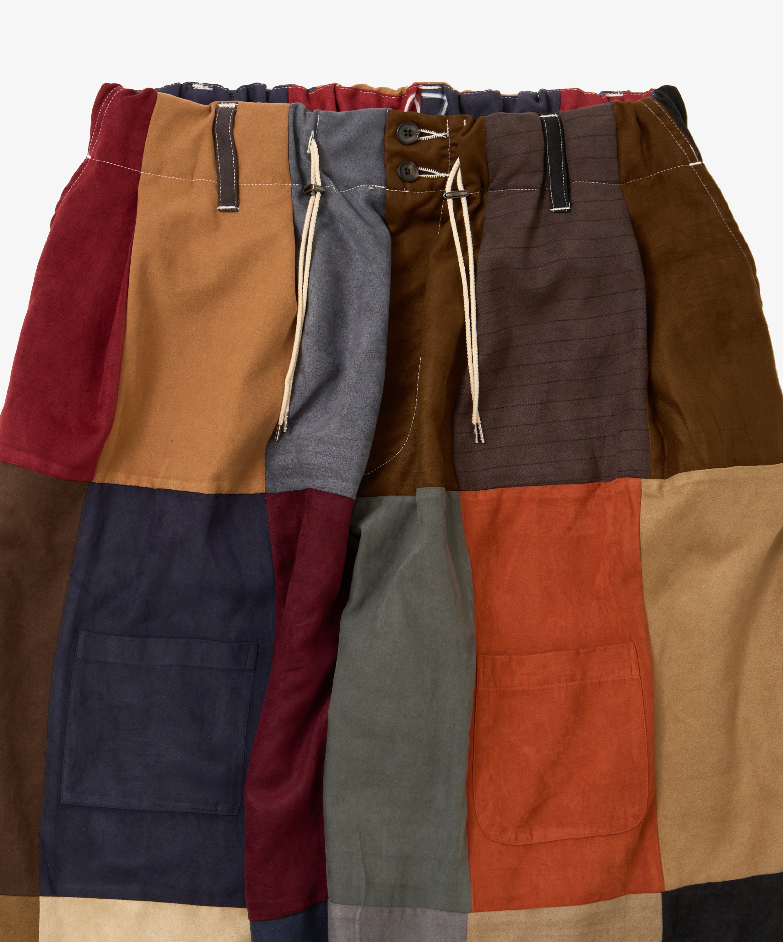circular pants faux suede seven