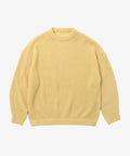 super fine wool ribbed crew yellow - default