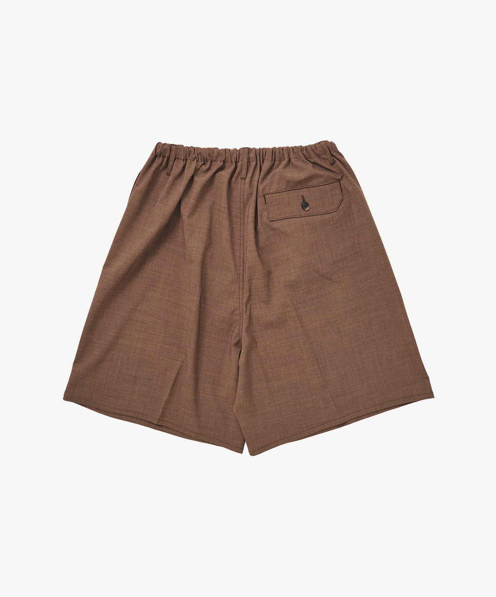 circular fatigue short pants brown