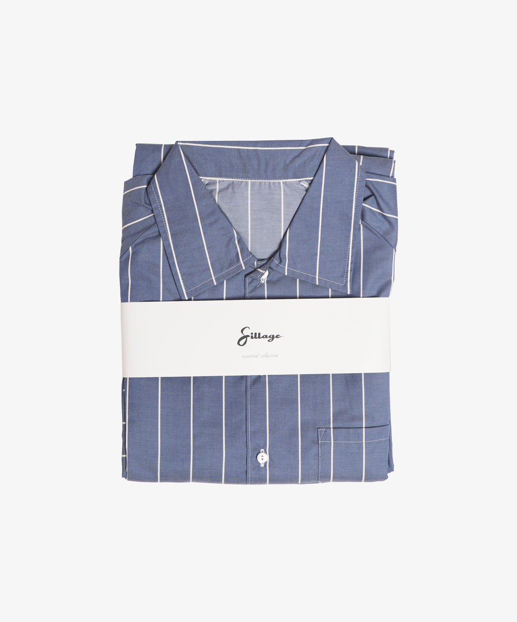 pyjama set blue stripe - default