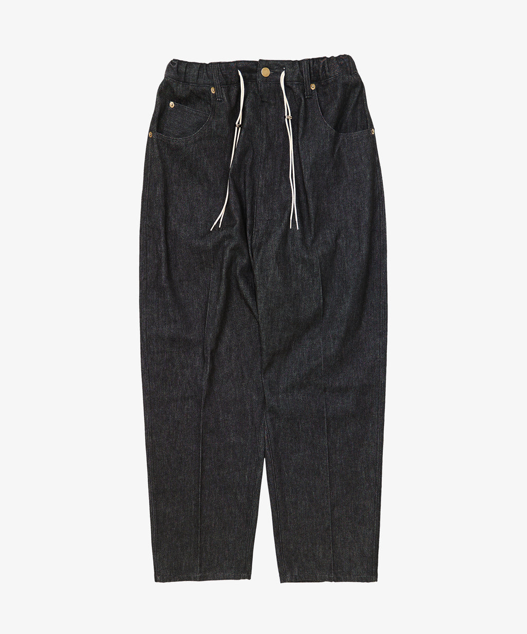 pantalon cinq poches black denim one wash - default